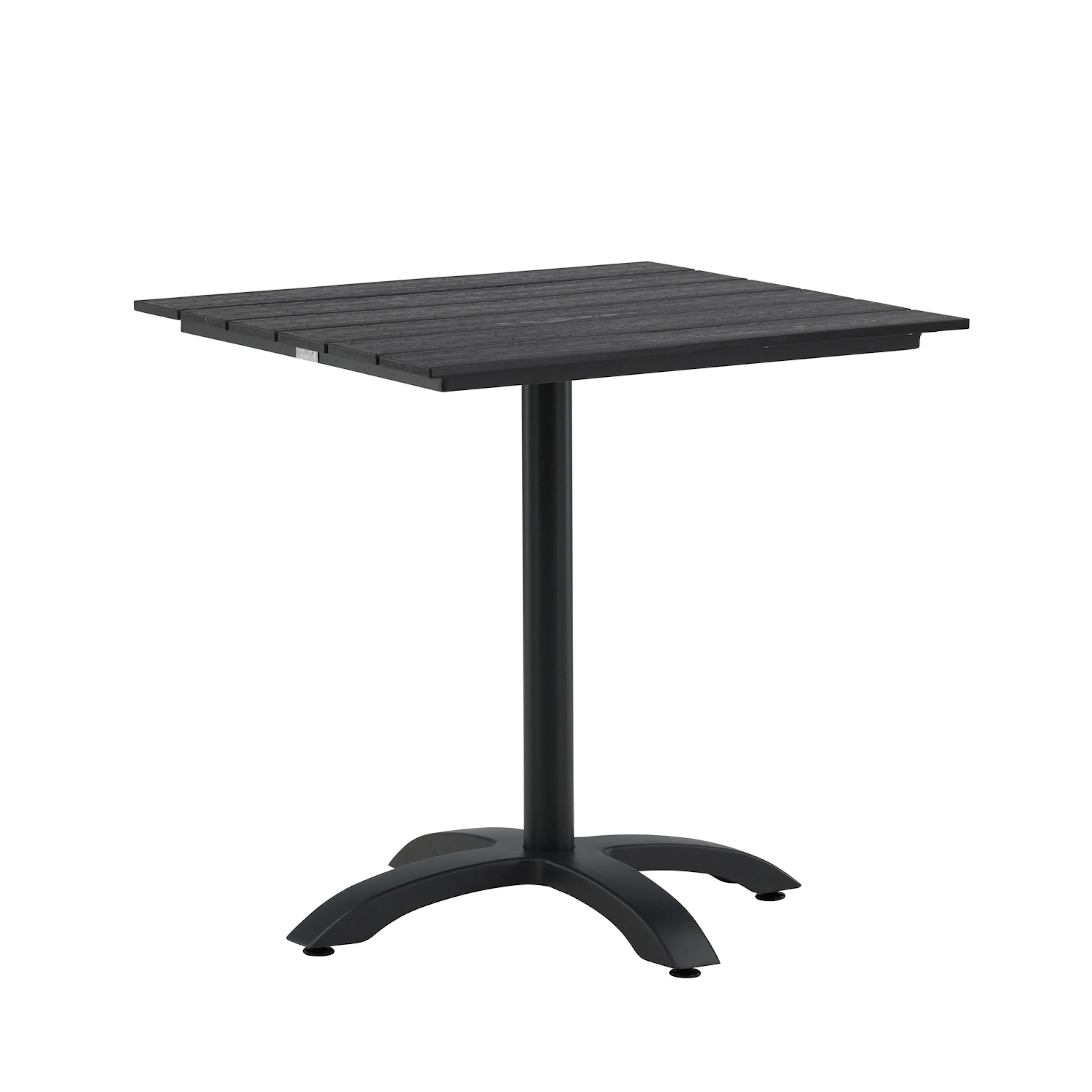 Colorado - Table - 70*70 - Black Alu/Black Aintwood Sort