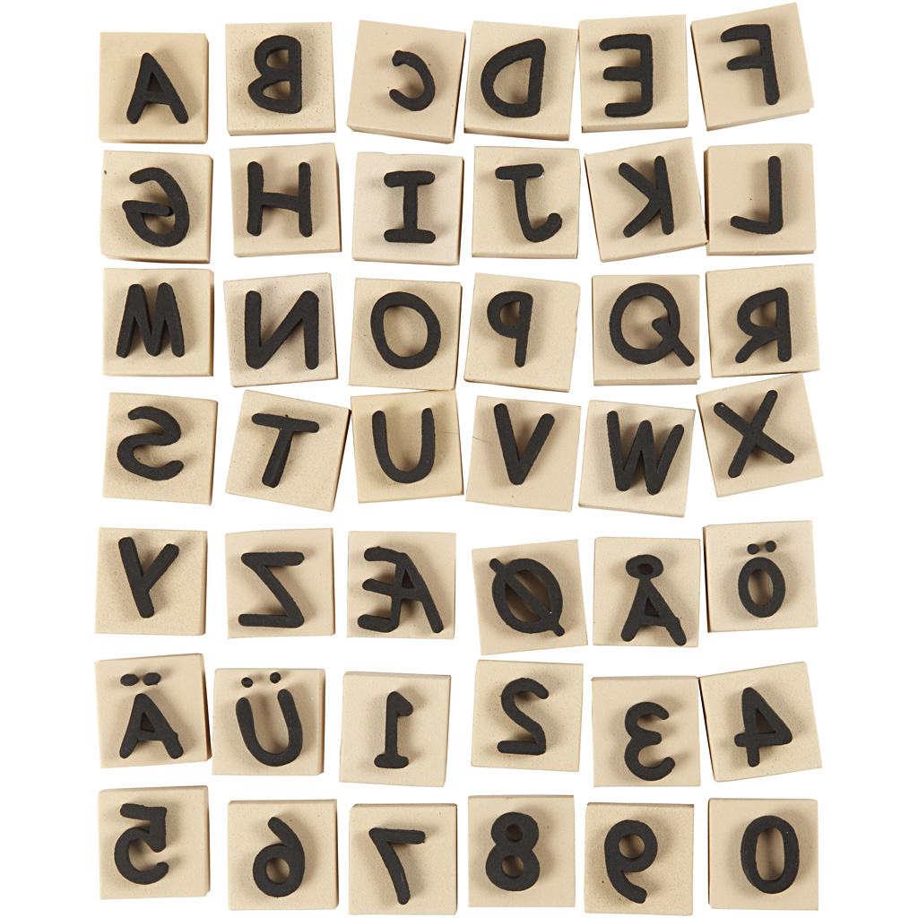 Skumstempler Creativ Company 3x3 cm 42-Pk