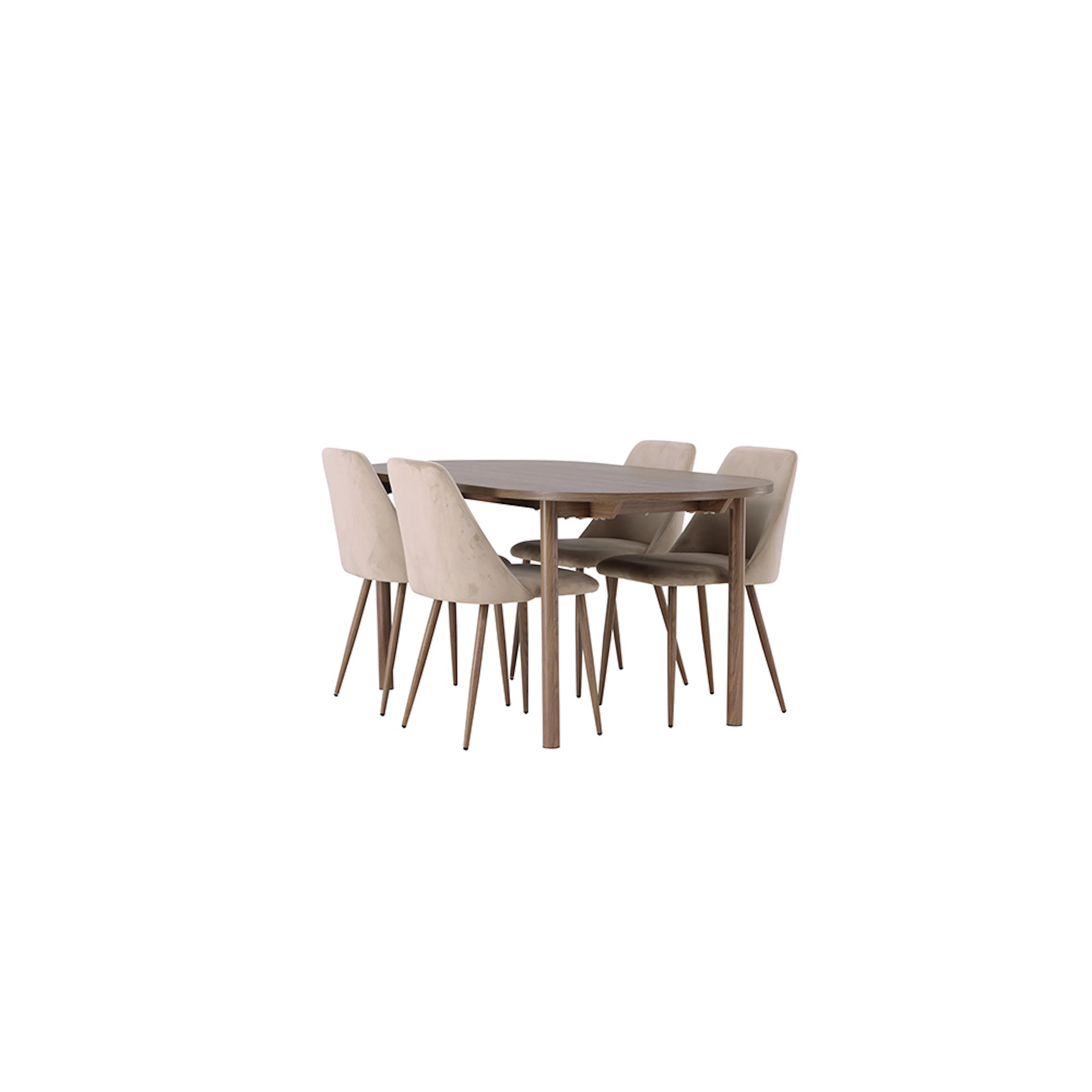 Spisegruppe Venture Home Andy med 4 stk Night Stoler