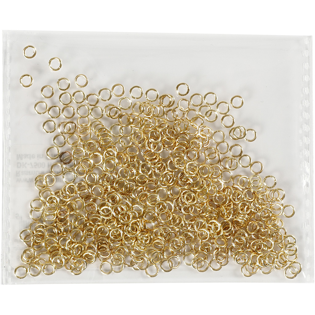 O-Ringer Creativ Company Forgylt 500 Stk/1 Pk