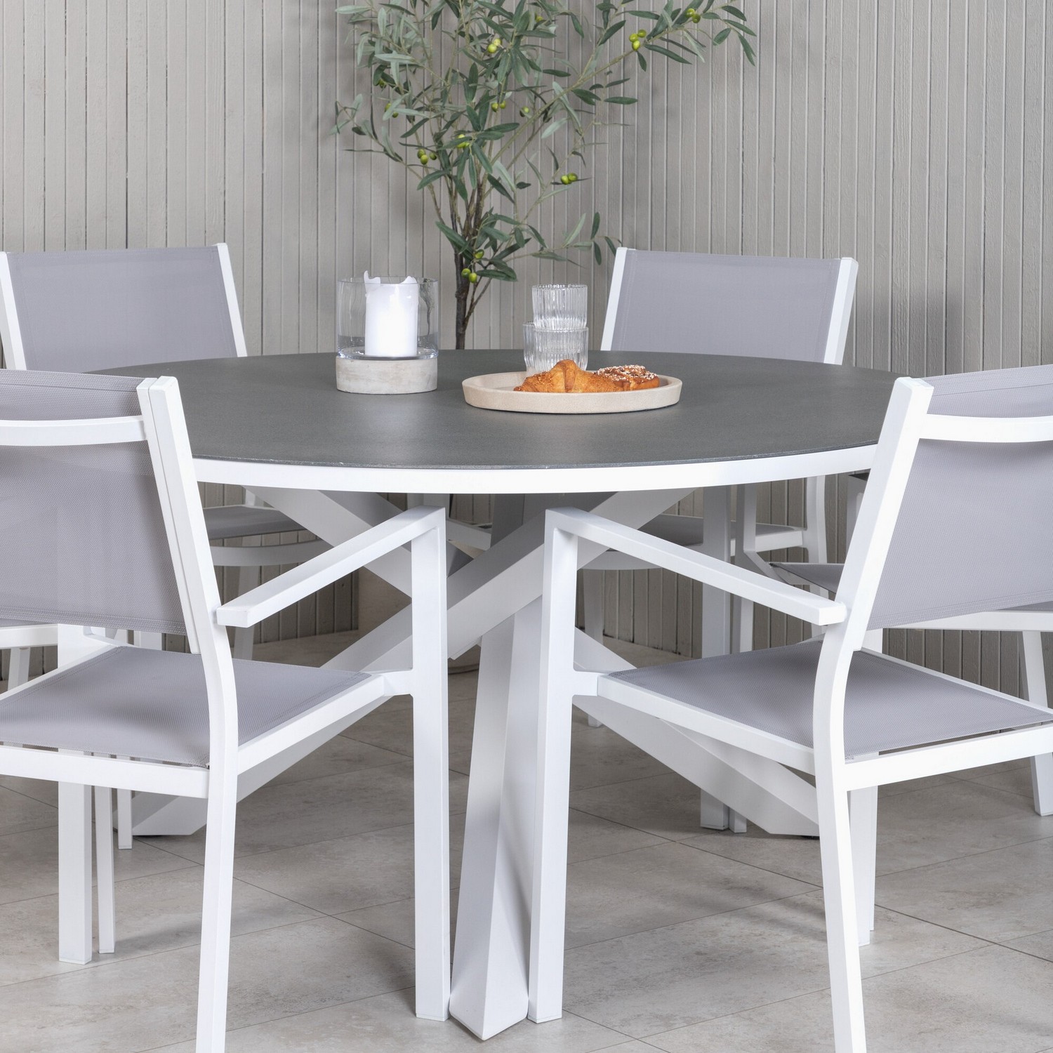 Spisegruppe Venture Home Copacabana med 6 Copacabana Lenestoler