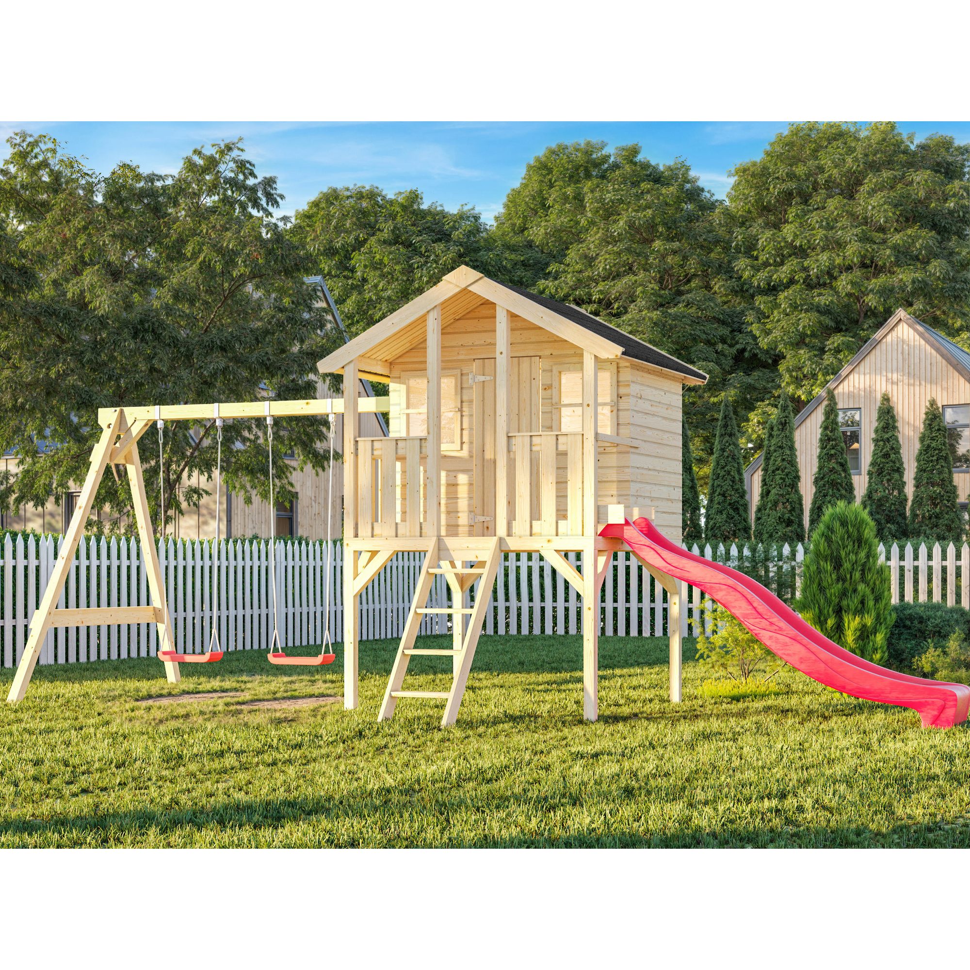 Lekehus Palmako Toby med Huskestativ 2,2 m2