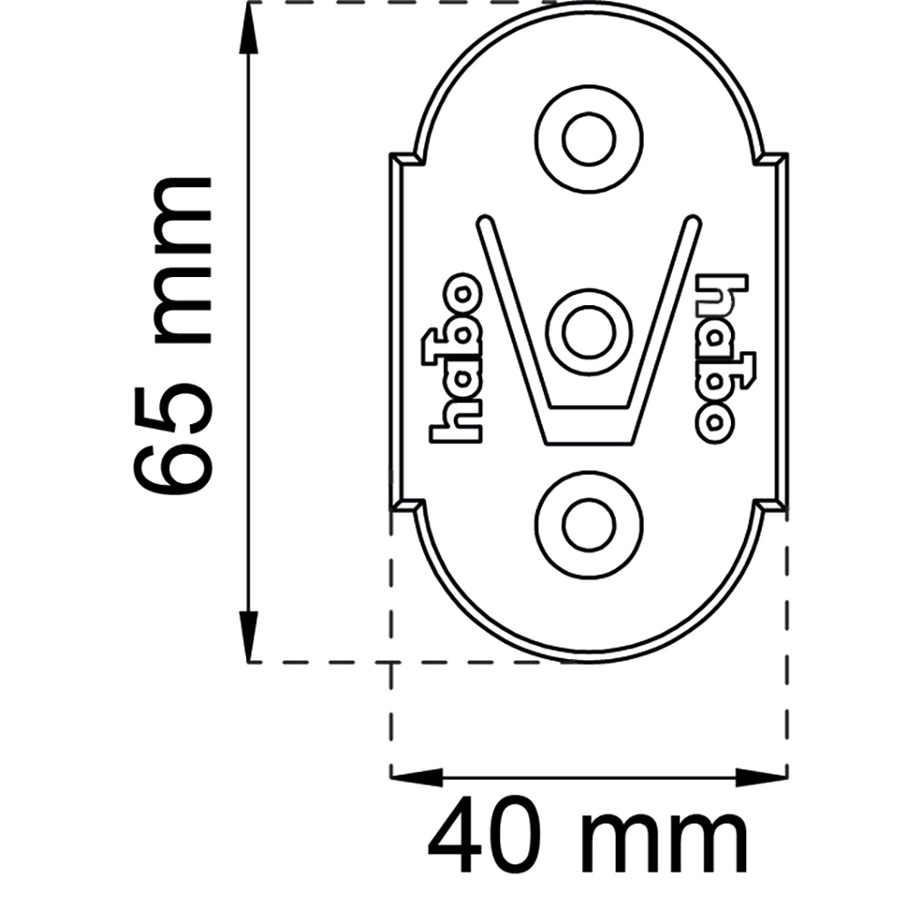 Festeplate Habo 1105 2-pk