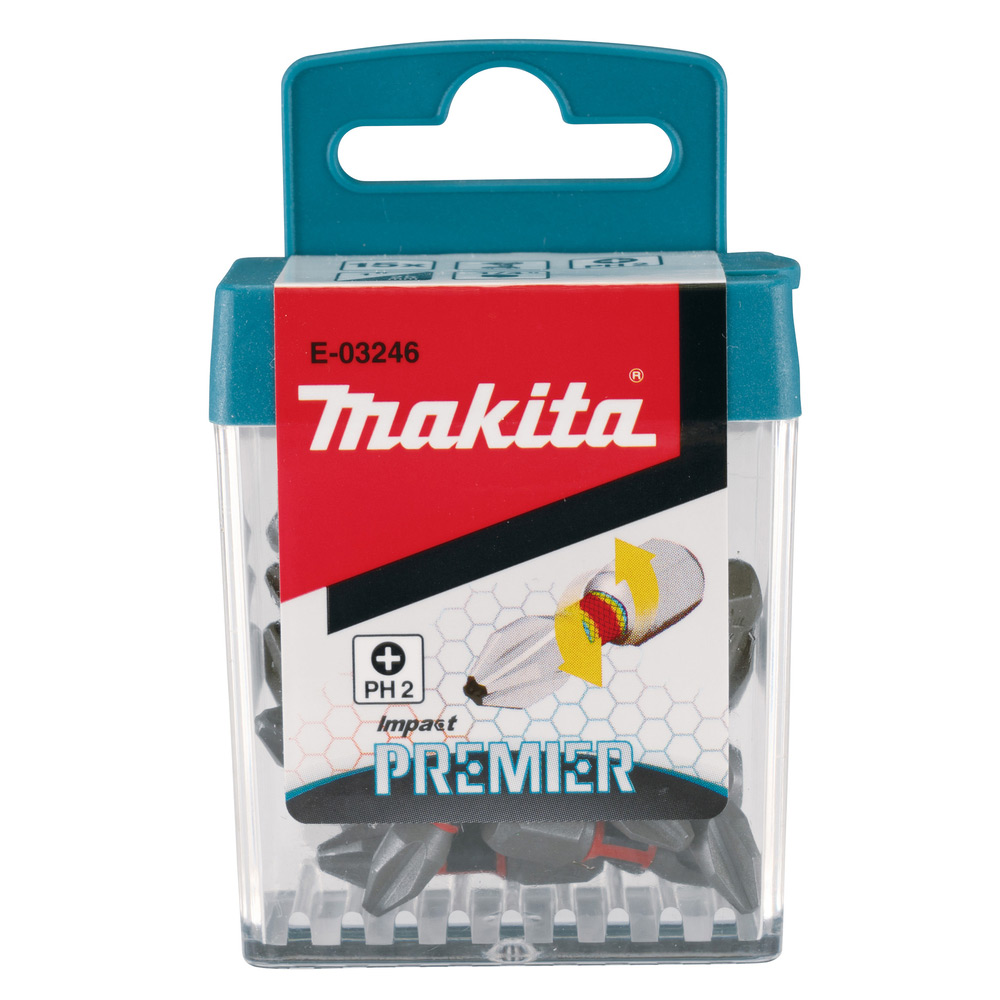 Bits Makita Impact Premier E-03246 PH2 25 mm 15-pk
