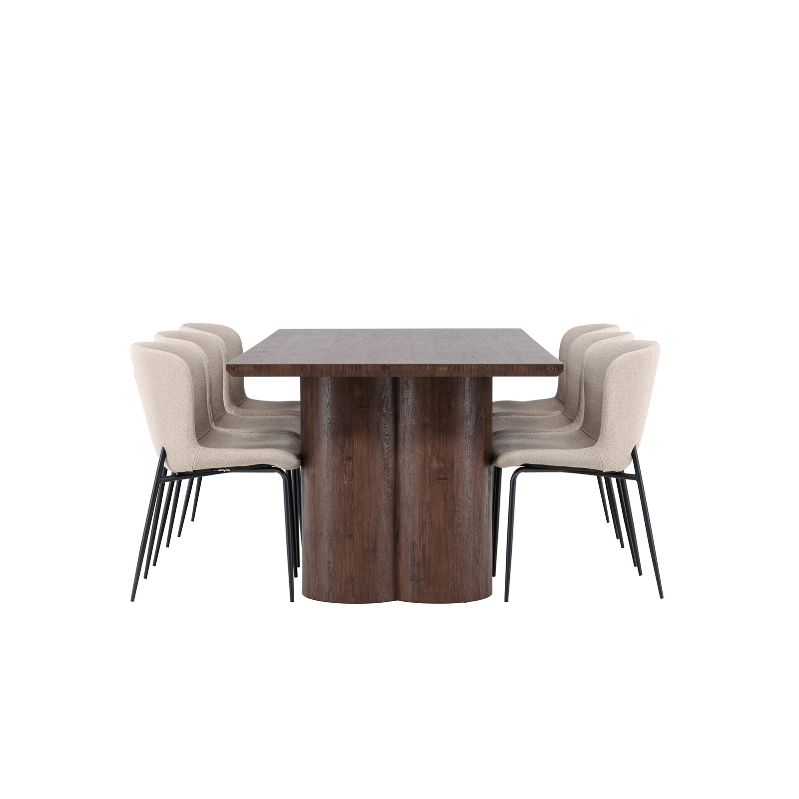 Spisegruppe Venture Home Olivia 210 med 6 stk Modesto Stoler