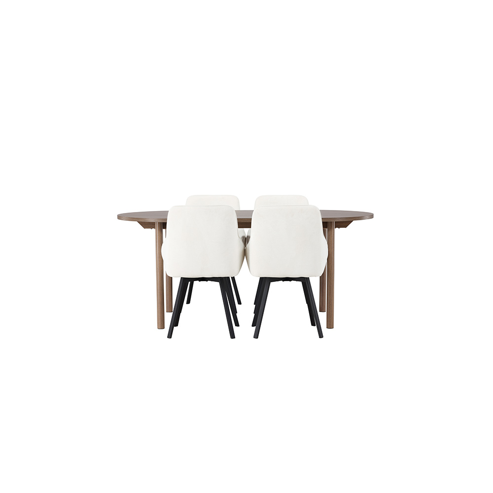 Spisegruppe Venture Home Andy med 4 stk Rosie Stoler