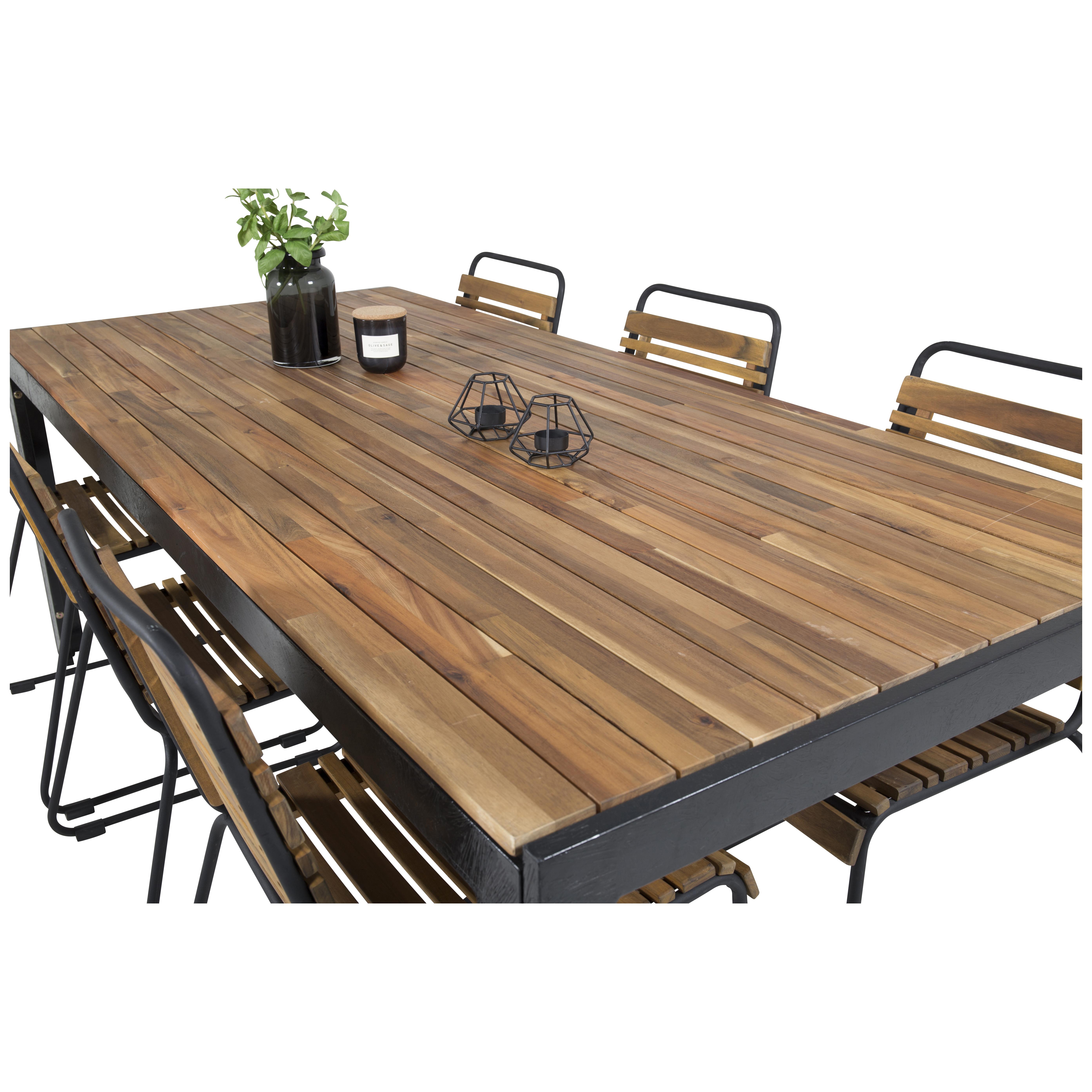 Spisegruppe Venture Home Berfin med 6 Spisestoler