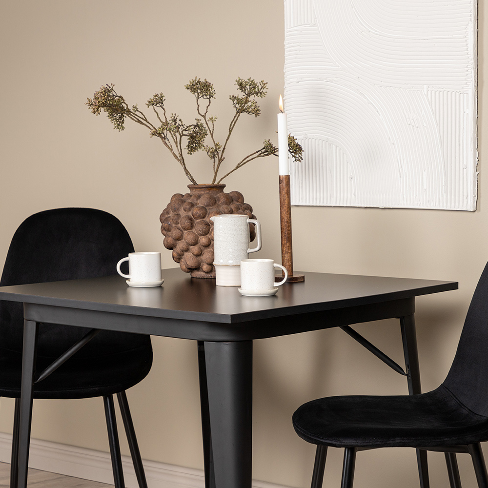 Spisegruppe Venture Home Tempe med 2 Polar Stoler Fløyel