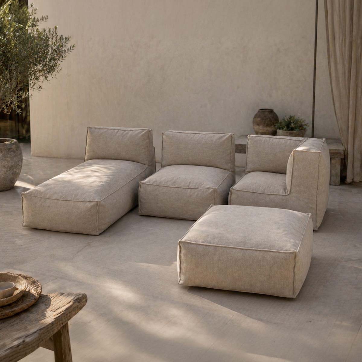 Lounge Lenestol Jabo Visby Olefin Hjørne 95x95x80cm