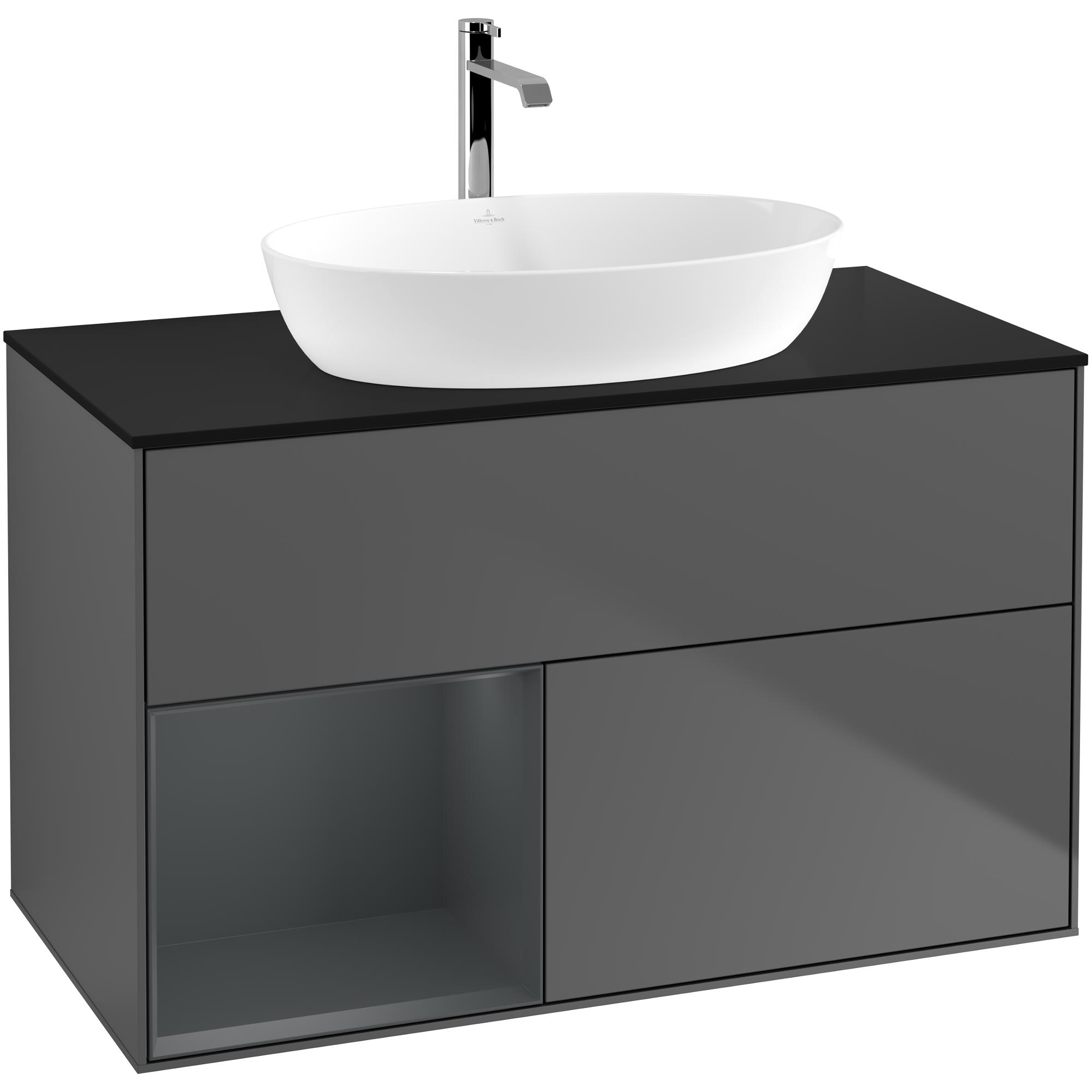 Tvättställsskåp Villeroy & Boch Finion med 2 Lådor Hylla och Bänkskiva för Fristående Tvättställ från Artis & Collaro