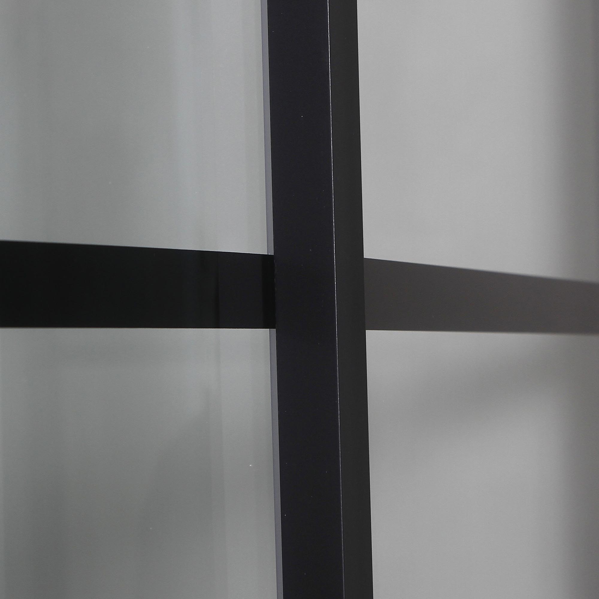 Dusjkabinett Bathlife Betrakta 80x80 Svart/Hvit