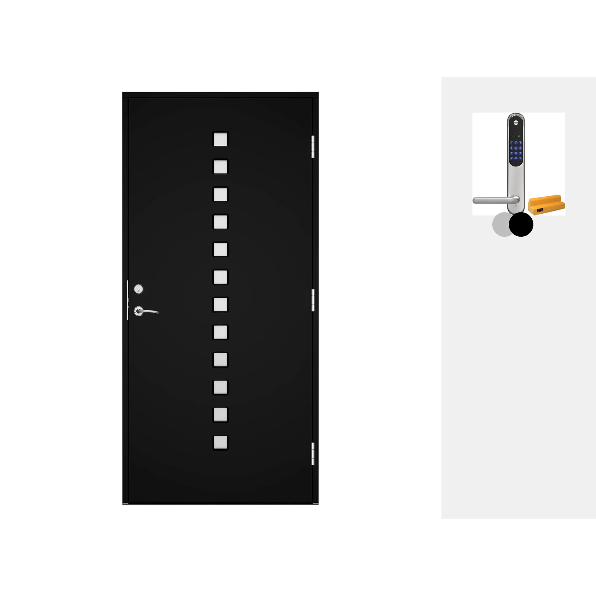 Ytterdør Swedoor Advance-Line Statement Echo med Yale Doorman Classic Home