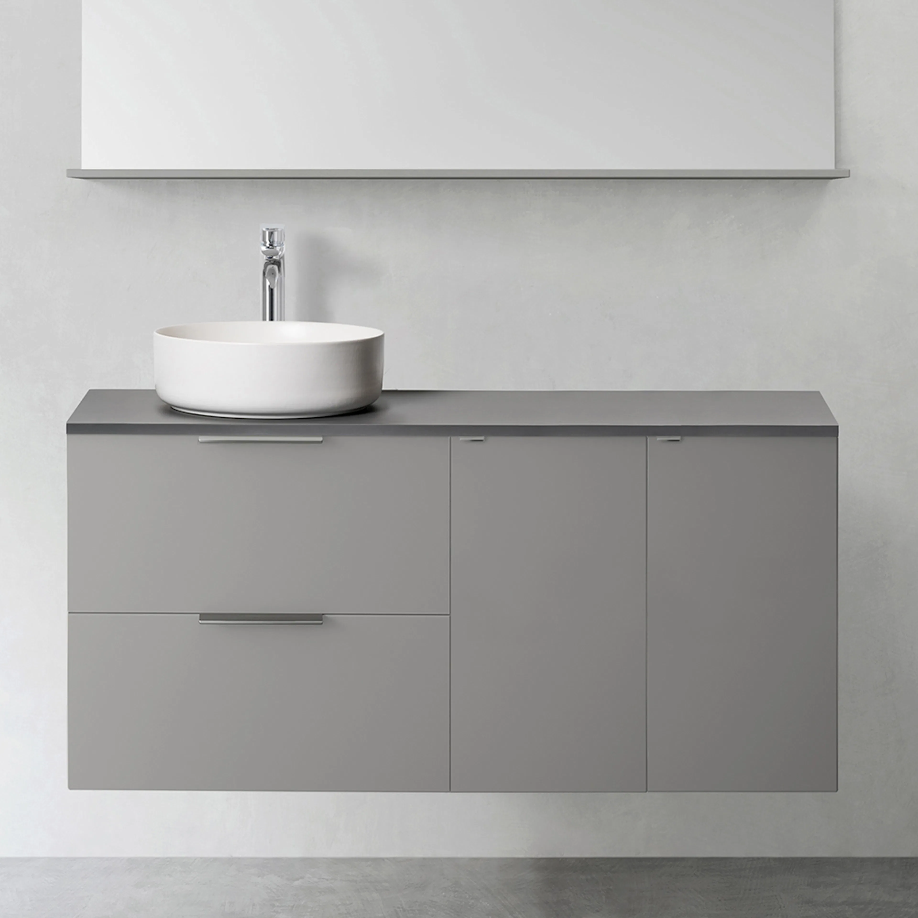Servantskap Hafa Shape 600 med 2 stk Sidemoduler 300 uten Servant