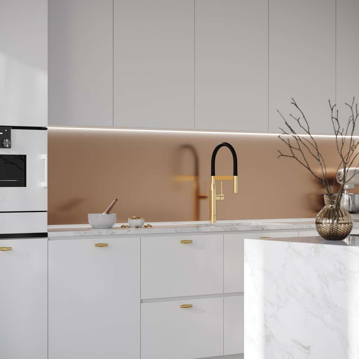 KJØKKENPL 5006-K00 COPPER Lengde: 580 mm