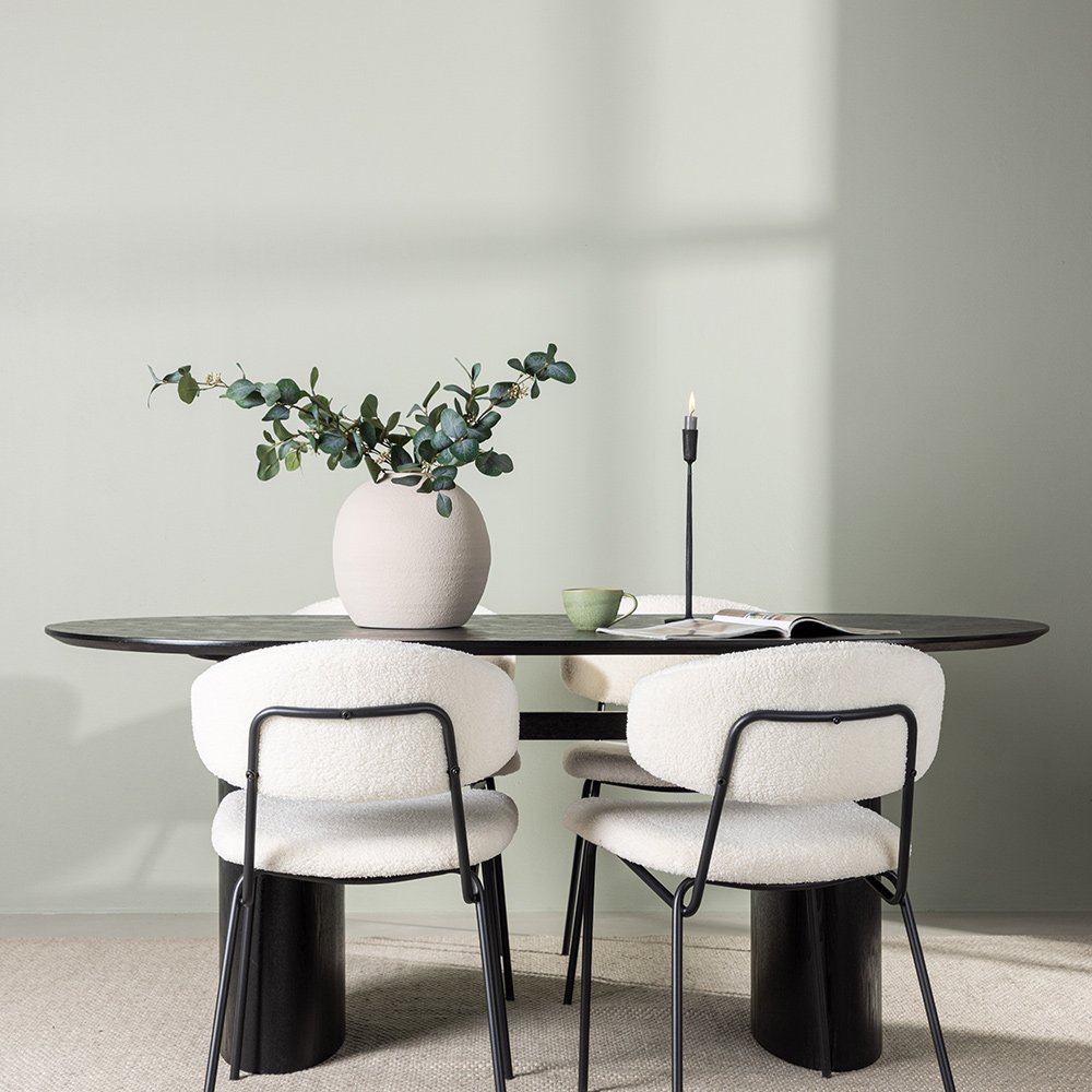 Spisegruppe Venture Home Isolde med 4 stk Chico Stoler
