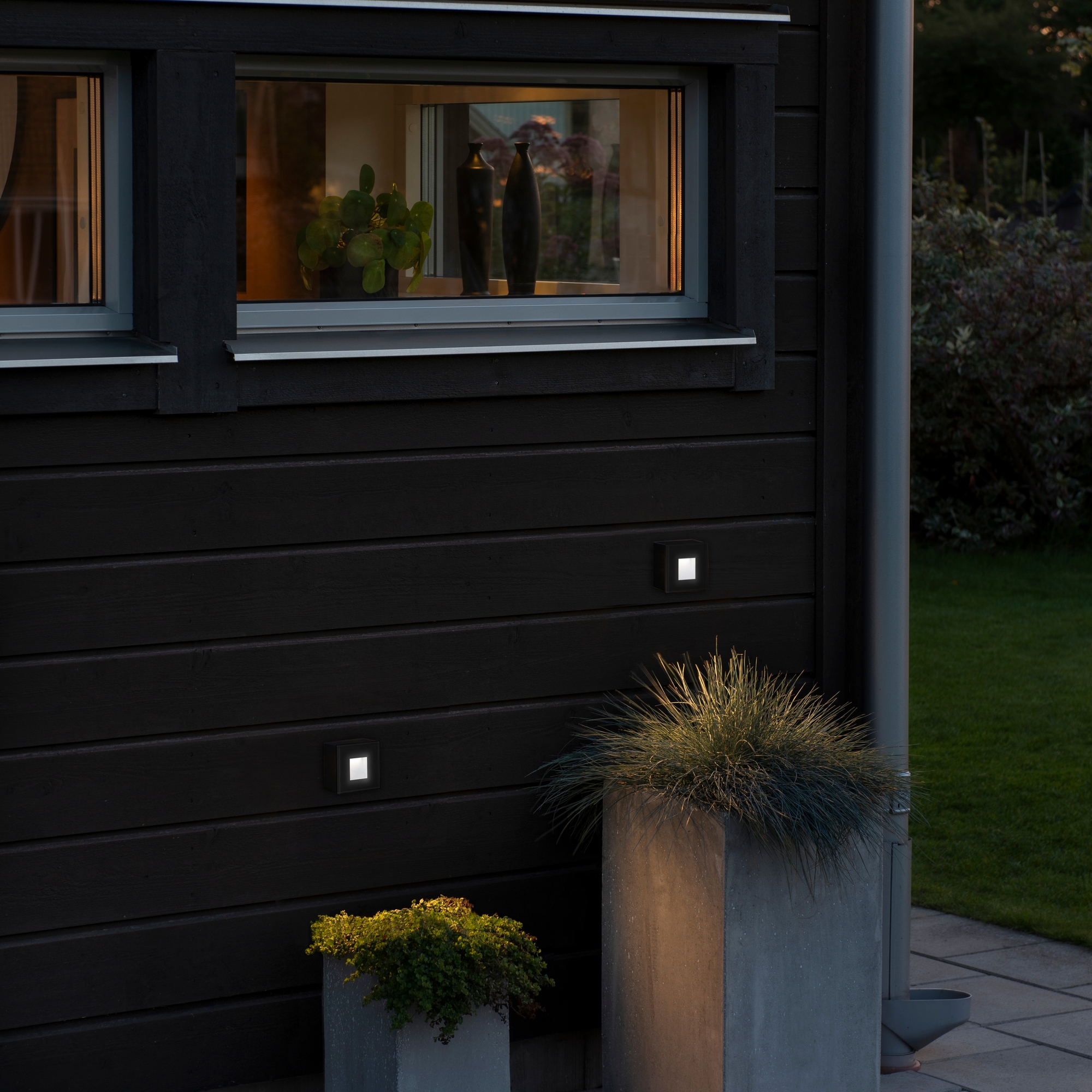 Vegglampe Gnosjö Konstsmide Chieri 1,5W LED Kvadrat