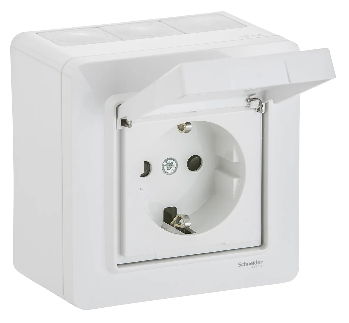 Stikkontakt Schneider Electric Exxact med Lokk