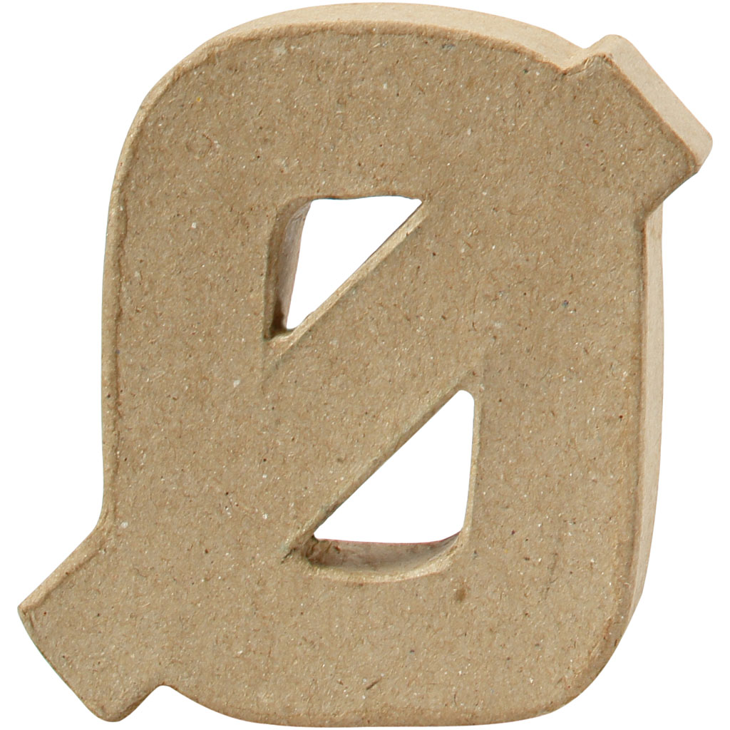 Pappbokstav, Ø, H: 10 cm, tjocklek 2 cm, 1 st. Ø