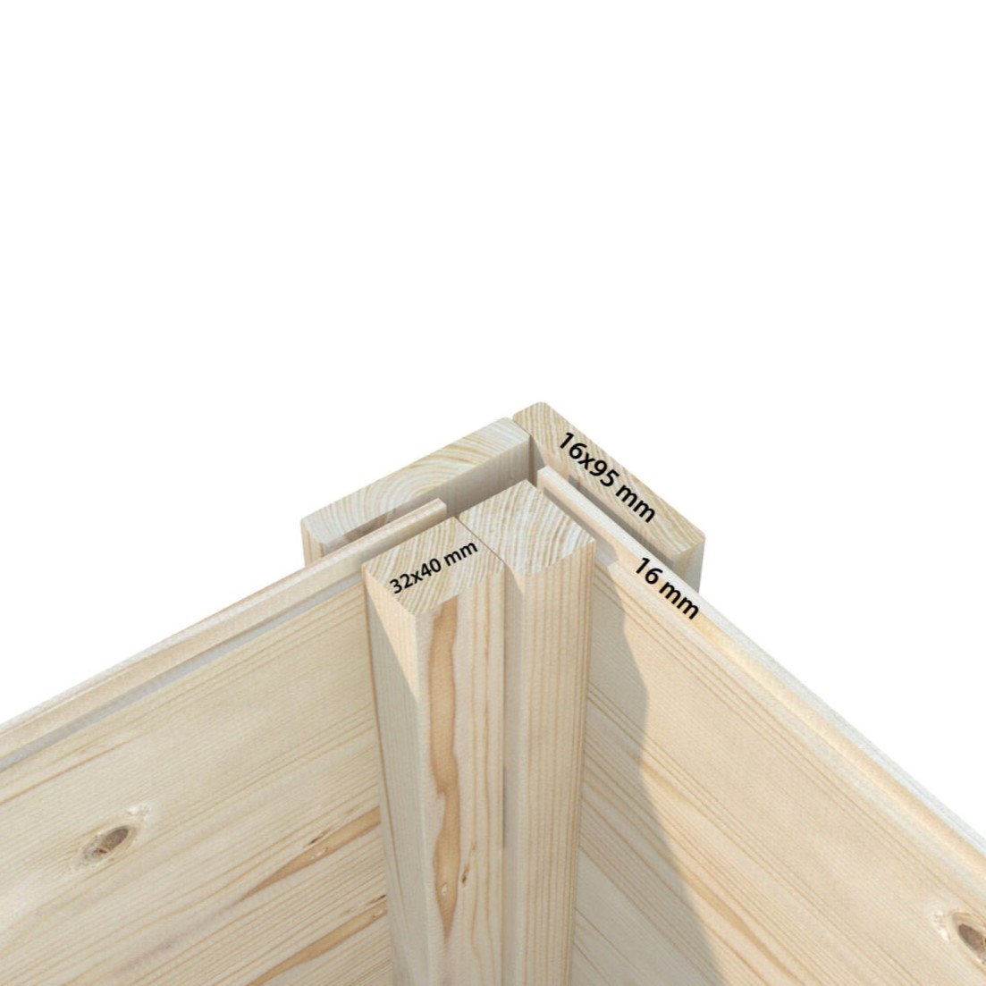 Redskapsbod Palmako Leif 4,5 + 2,9 m2