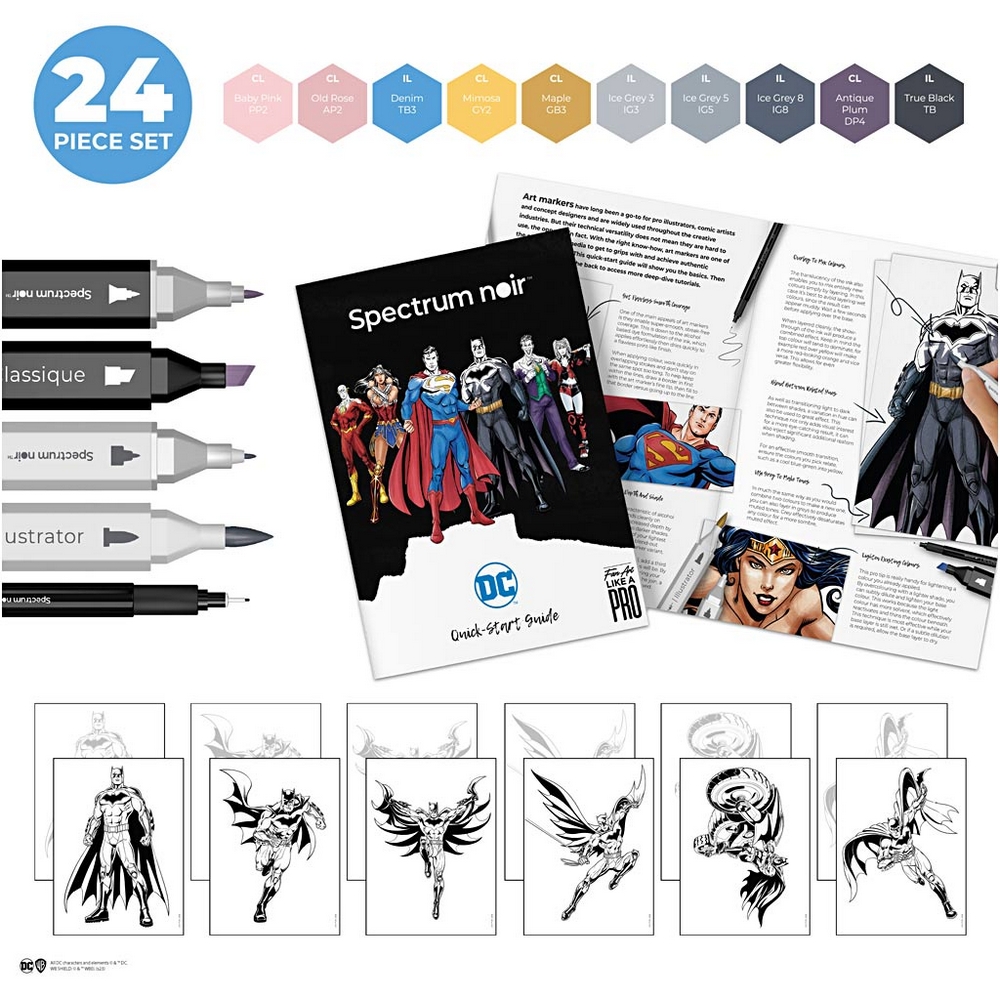 Hobbysett Creativ Company DIY Kit Illustrasjon Batman Heroes og Villains