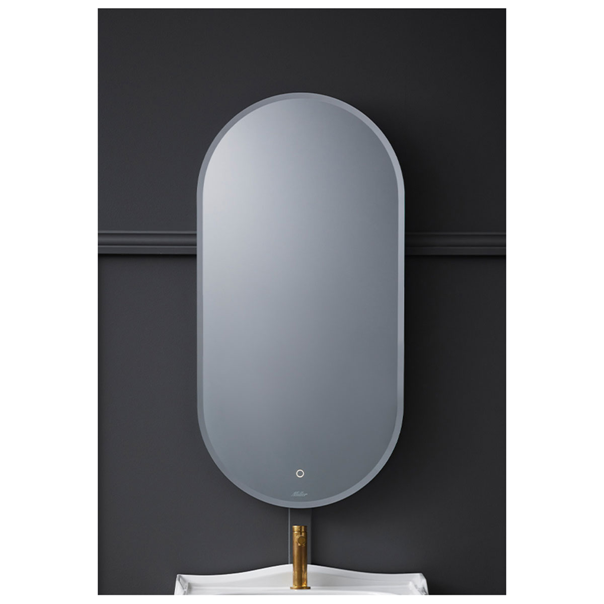 Badrumsspegel Miller Badrum Ambient Touch Classic Oval