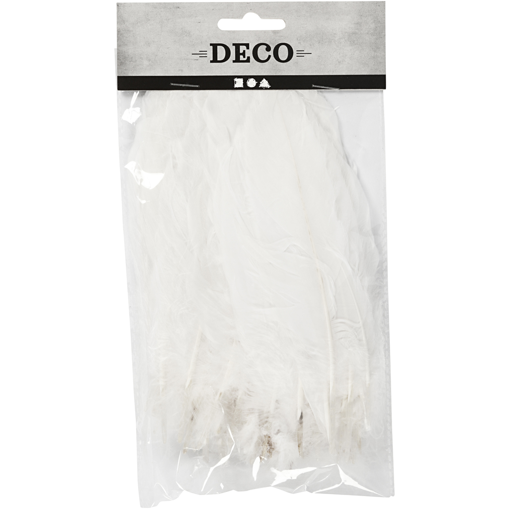 Fjær Creativ Company Hvit 70 stk/1 Pose