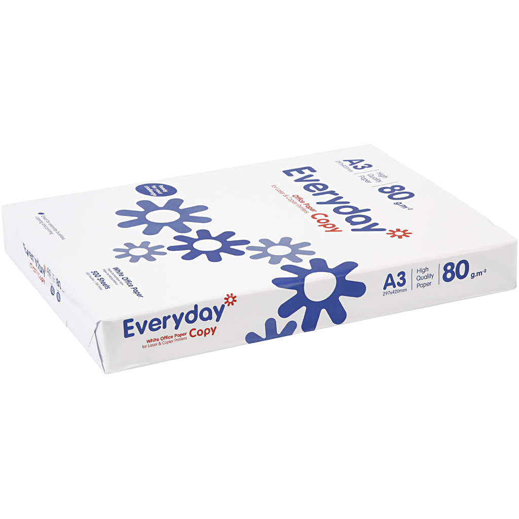Tegnepapir Creativ Company A3 297x420 mm Hvit 1 Pk