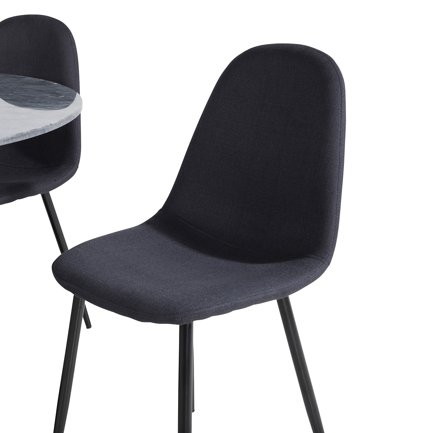 Spisegruppe Venture Home Estelle med 4 Pobbie Stoler Polyester