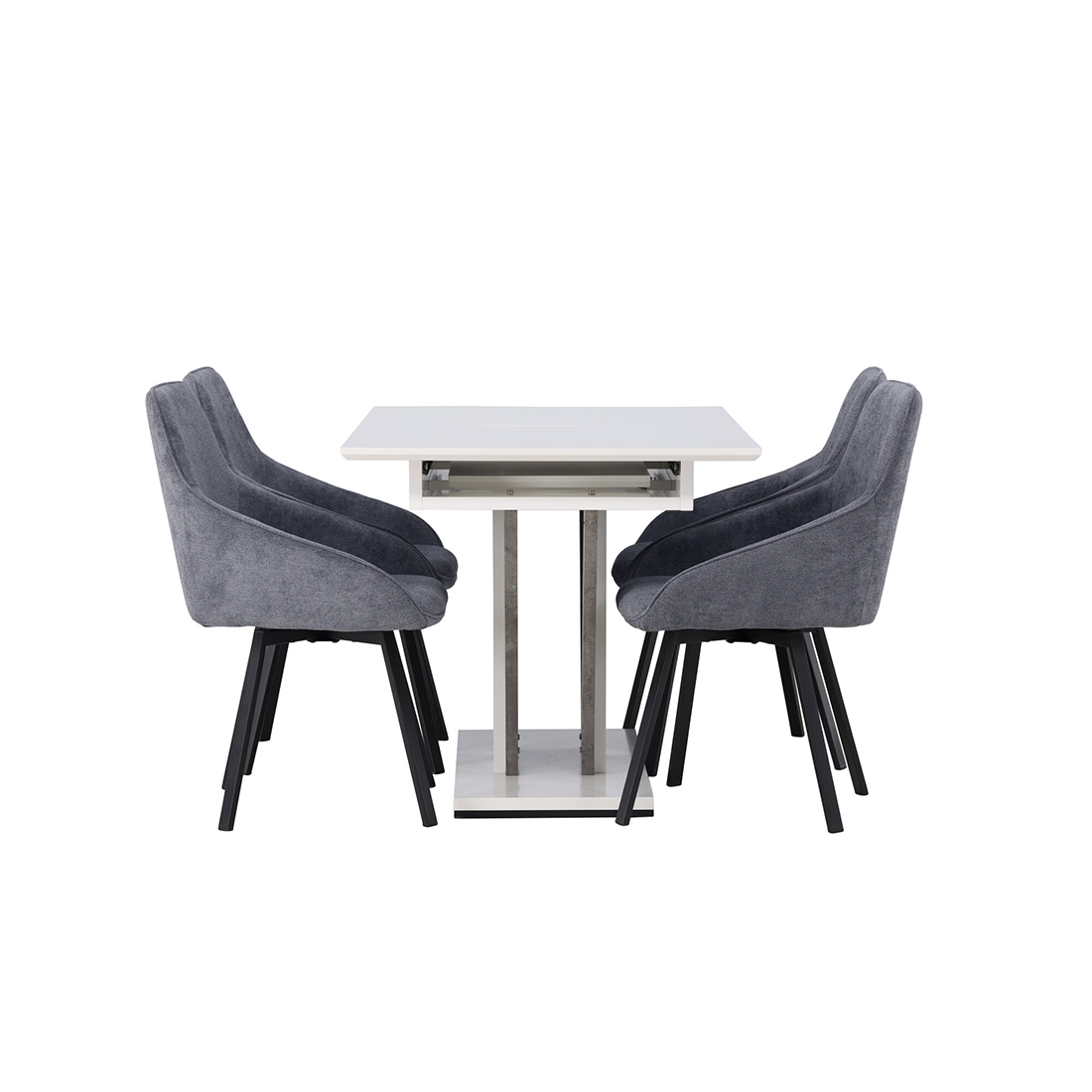 Spisegruppe Venture Home Disa med 4st Rosie Spisestoler