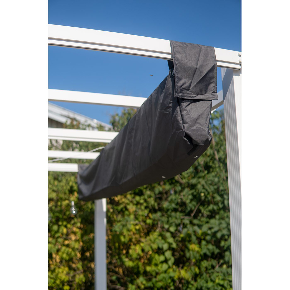 Pergola 3x3 m Vit Hvit/Hvit