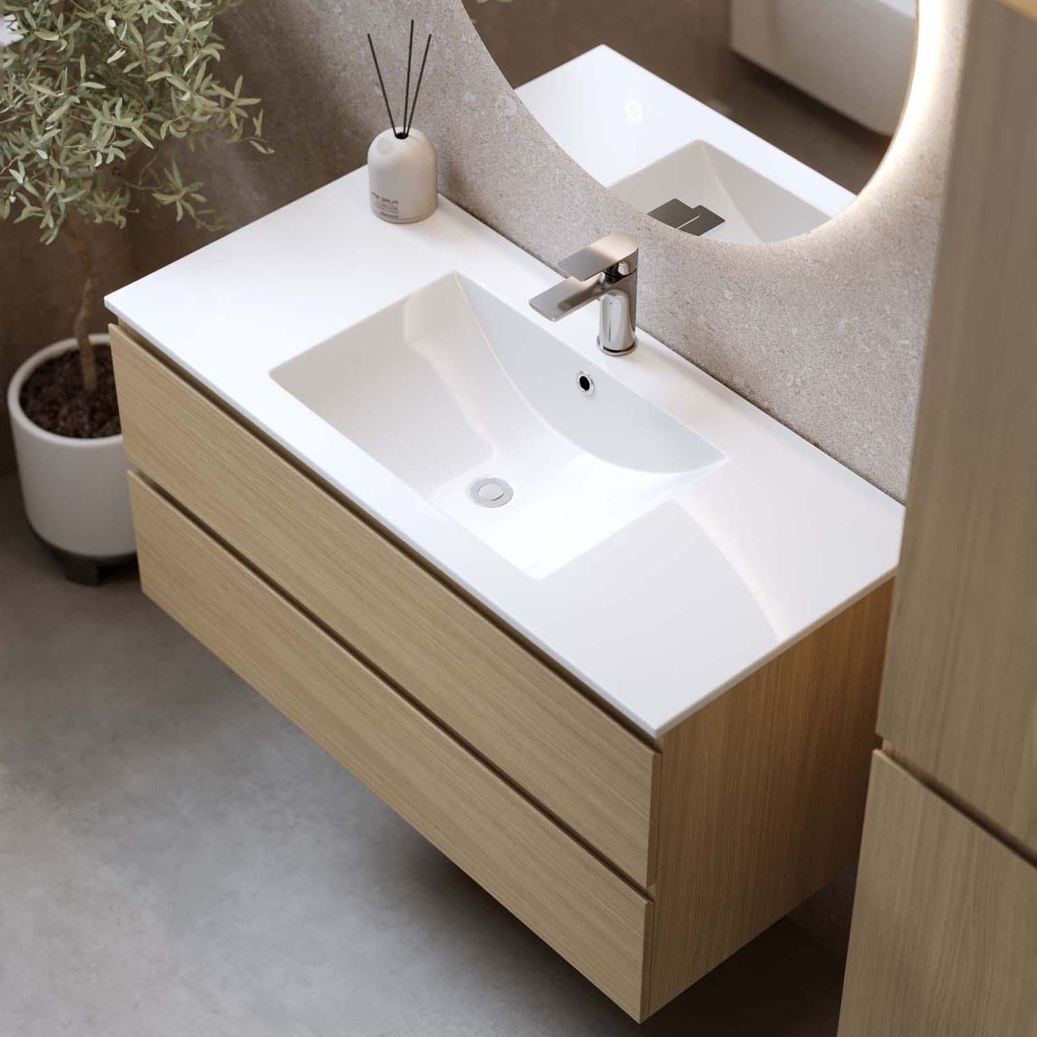 Servantskap Bathlife Eufori Lys Eik