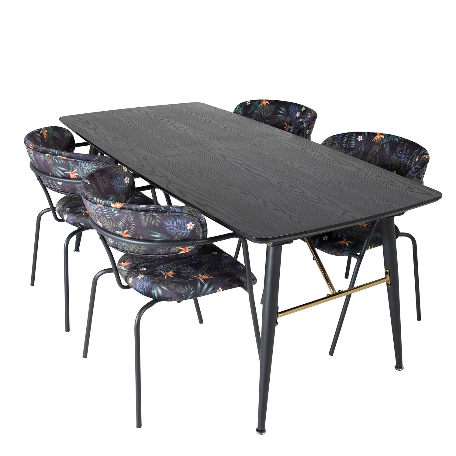 Spisegruppe Venture Home Gull med 4 Aris Stoler
