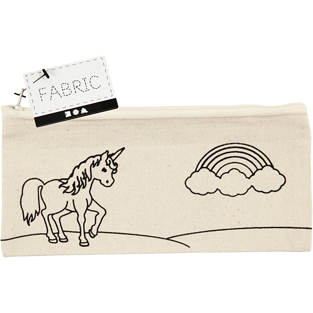 Pennal Creativ Company Enhjørning Str 21x9 cm Lys natur 245 g 1 stk