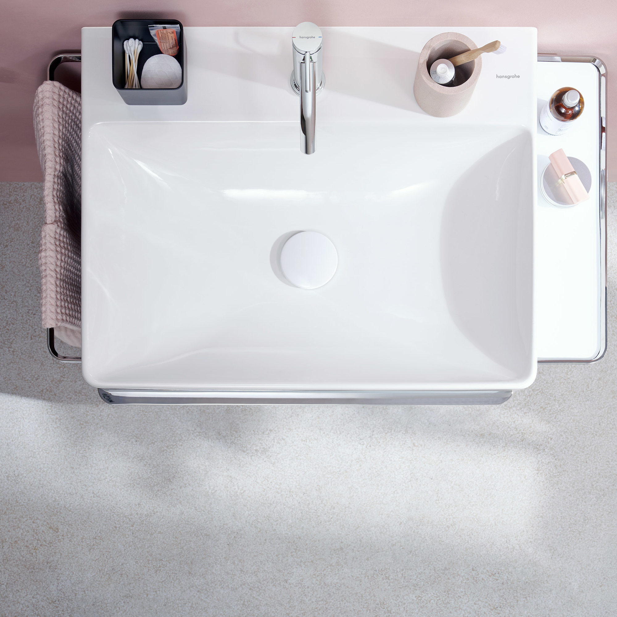 Servantbatteri Hansgrohe Tecturis S 110 EcoSmart+ uten Bunnventil