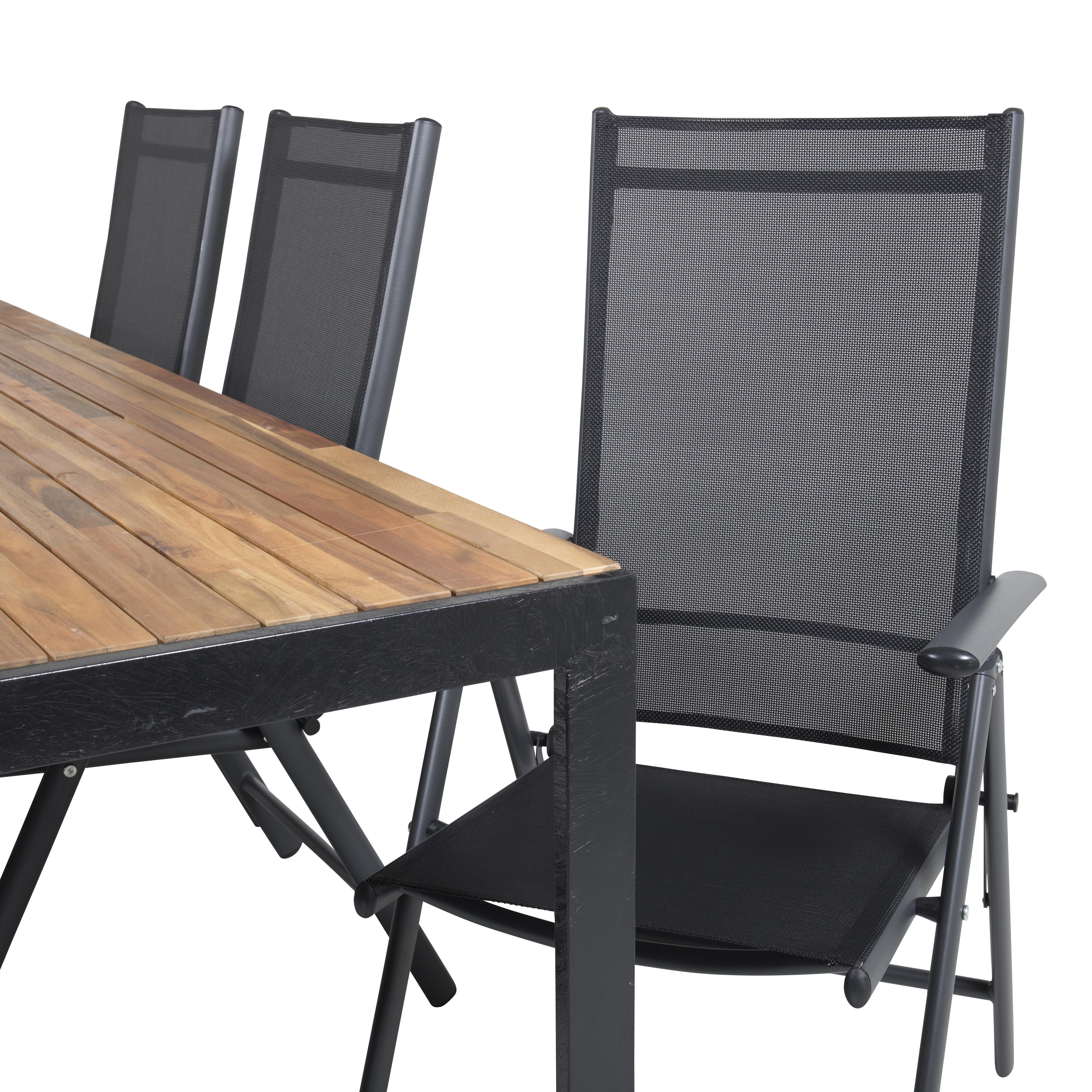 Spisegruppe Venture Home Berfin med 6 Bront Spisestoler