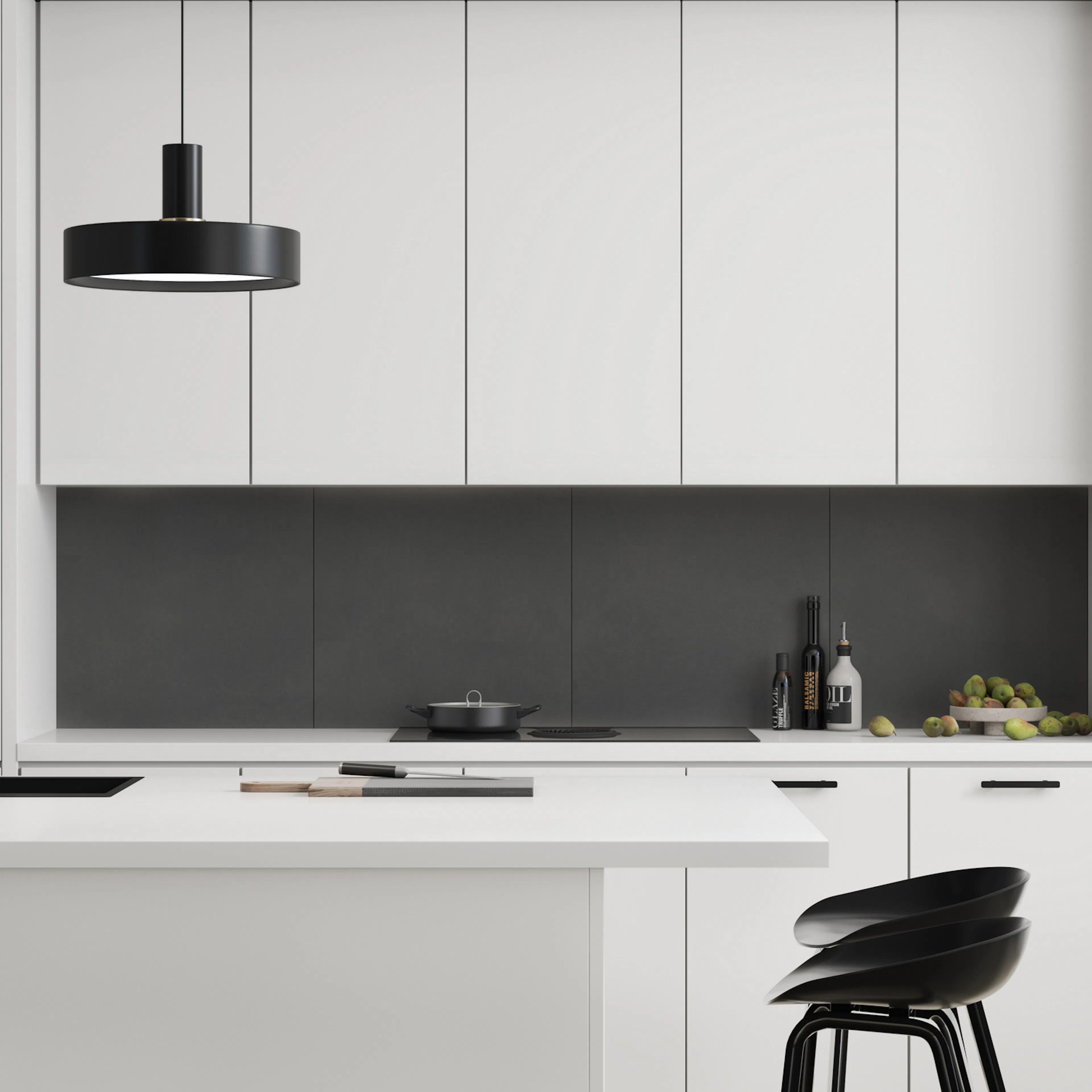 Kitchen Board Fibo 2127-KM10 Dark Ash