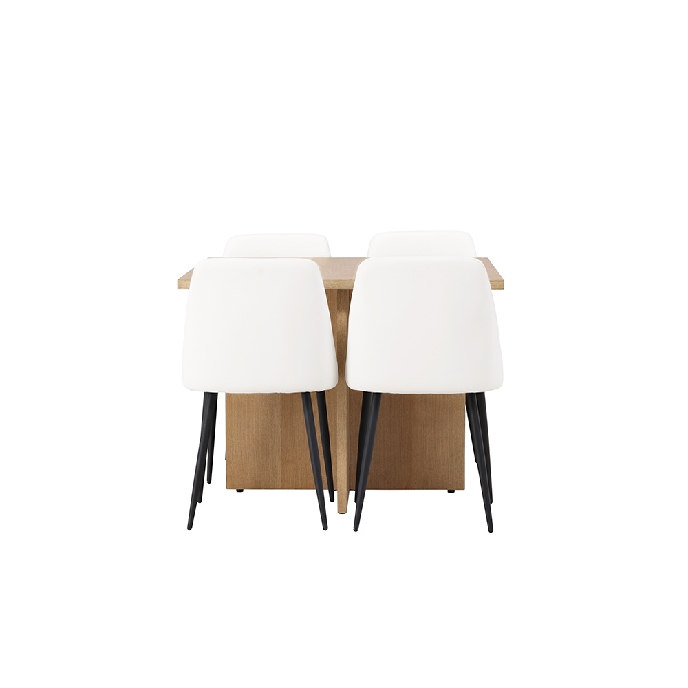 Spisegruppe Venture Home Leo med 4 Night Stoler