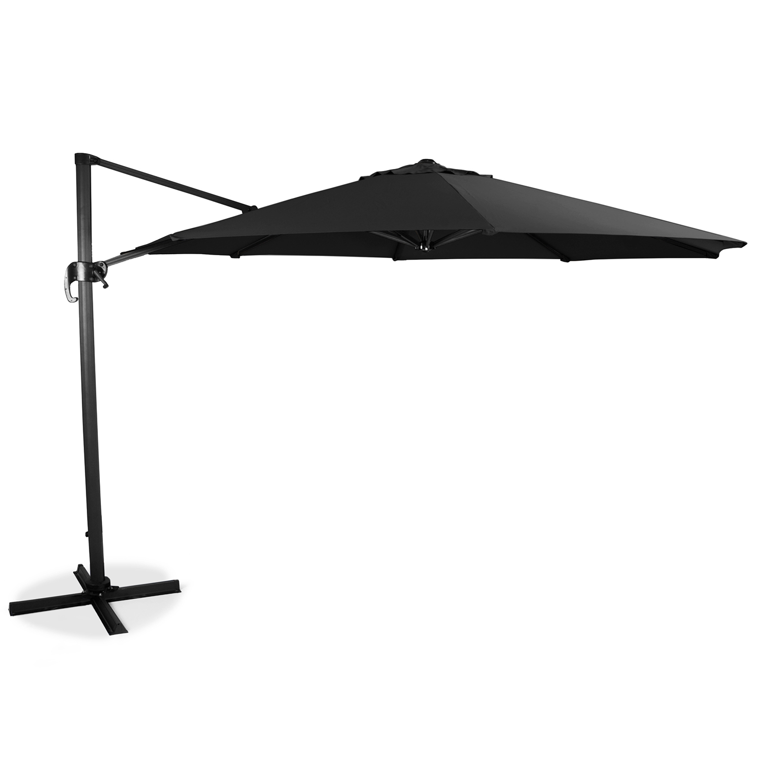 Hengende parasoll Hillerstorp SideWinder XL Sort Ø350 cm