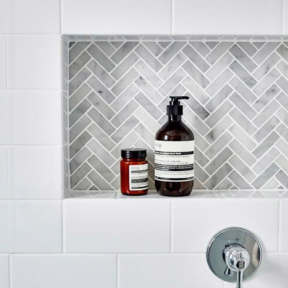 Flis Arredo Color Hvit Blank 10x20 cm