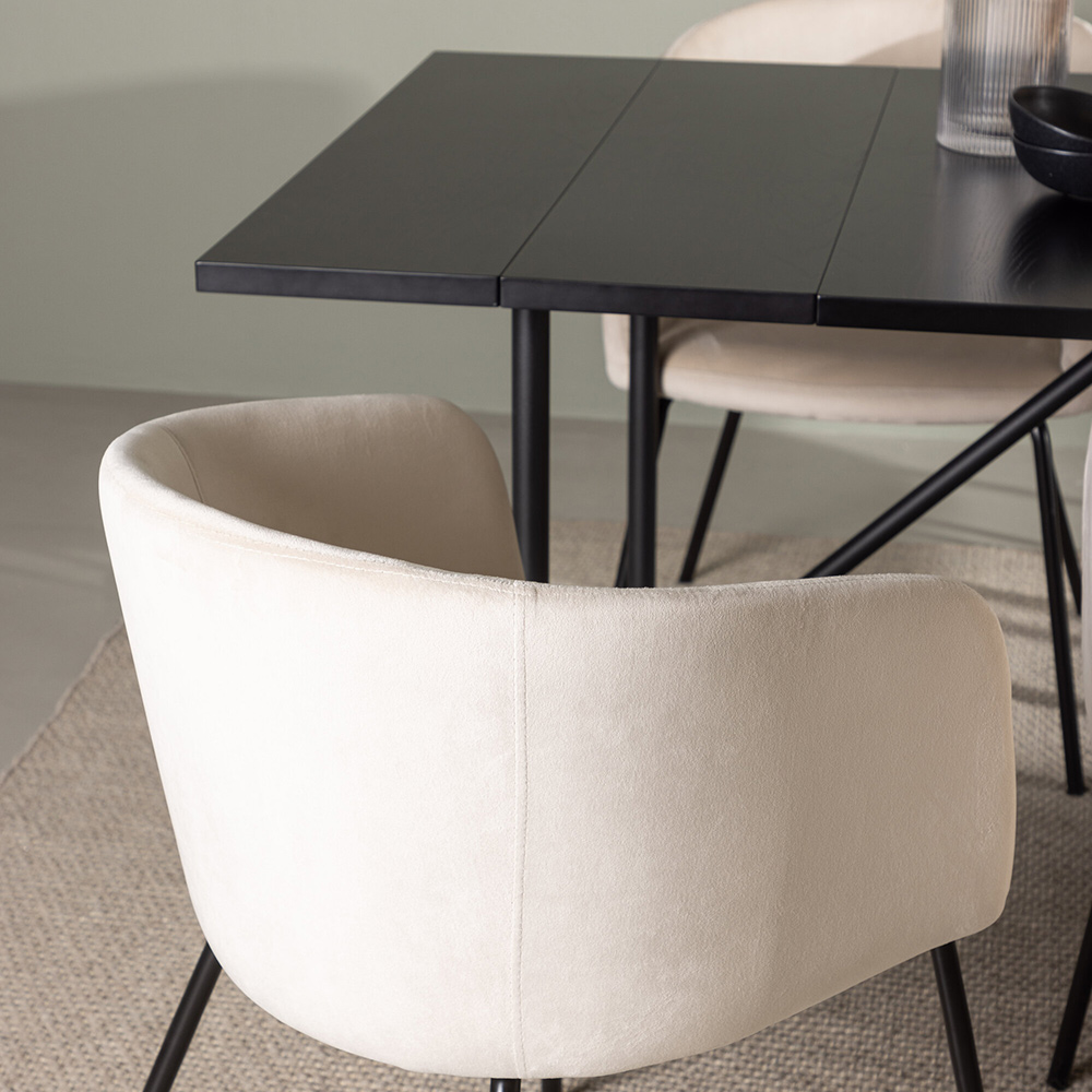 Spisegruppe Venture Home Astrid med 6 Berit Stoler