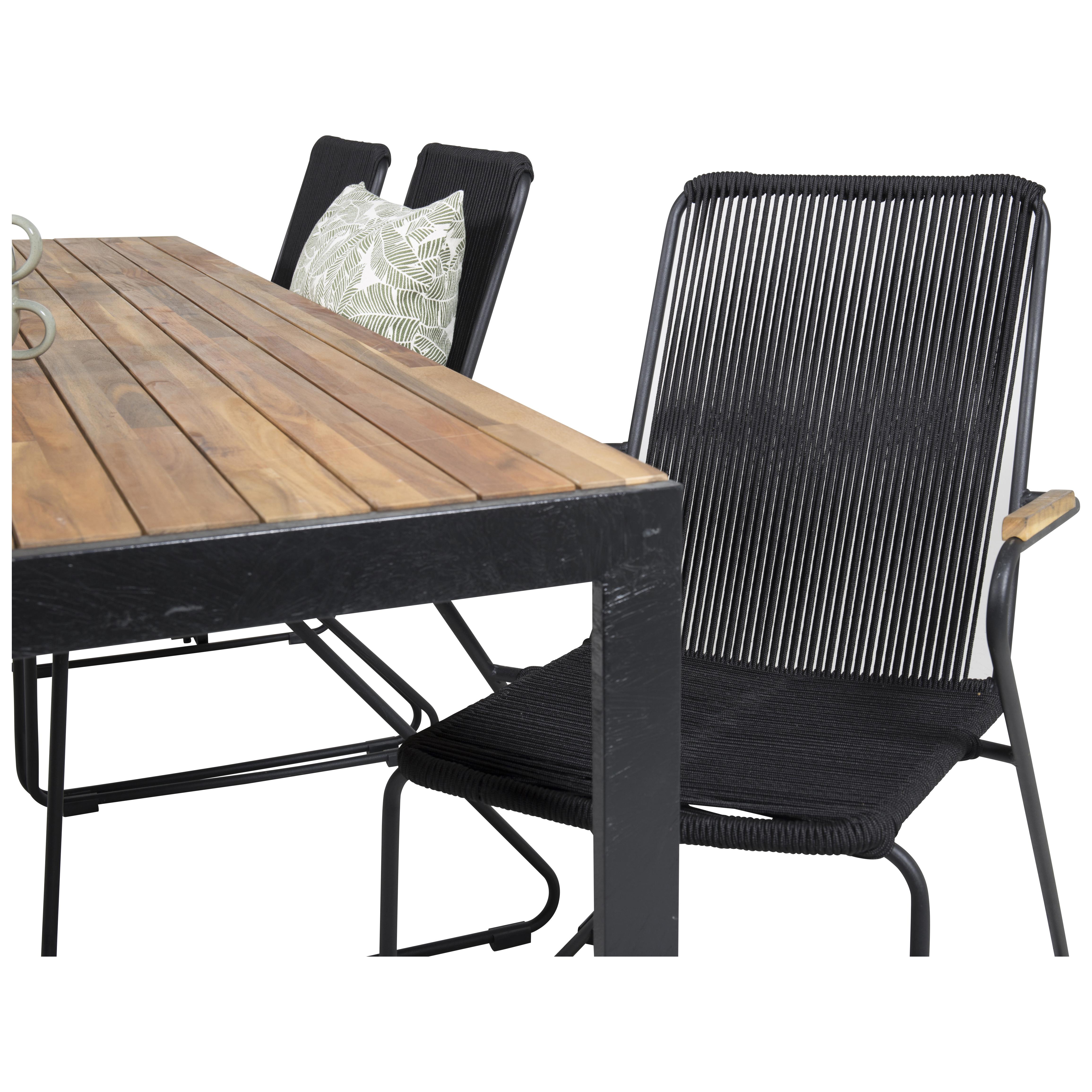 Spisegruppe Venture Home Berfin med 6 Lenestoler