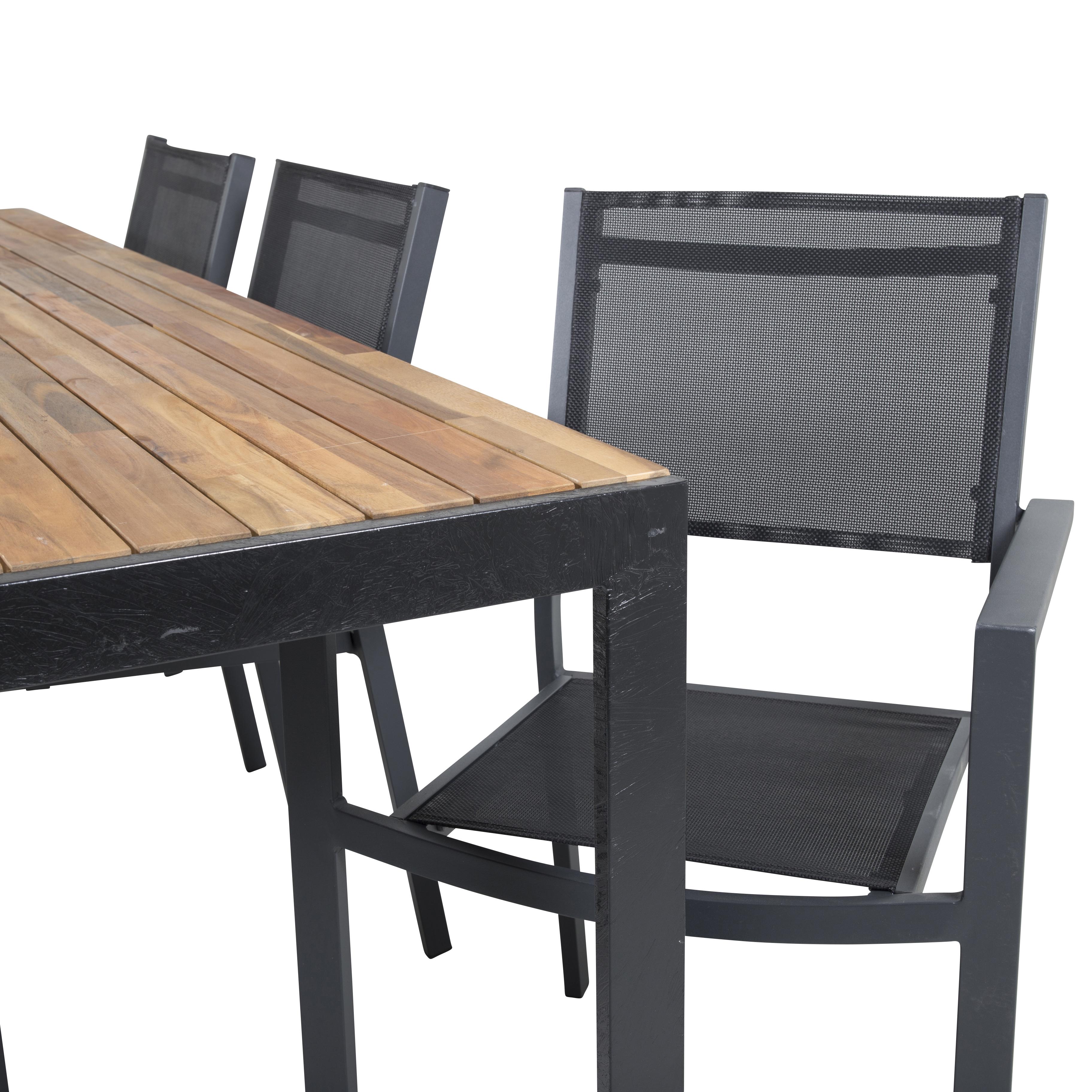 Spisegruppe Venture Home Berfin med 6 Copacabana Spisestoler