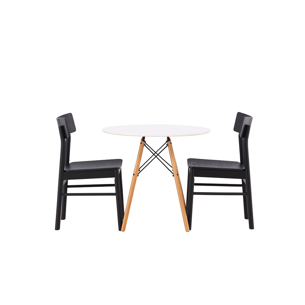 Spisegruppe Venture Home Danburi Ø 60 cm med 2 Montros Stoler