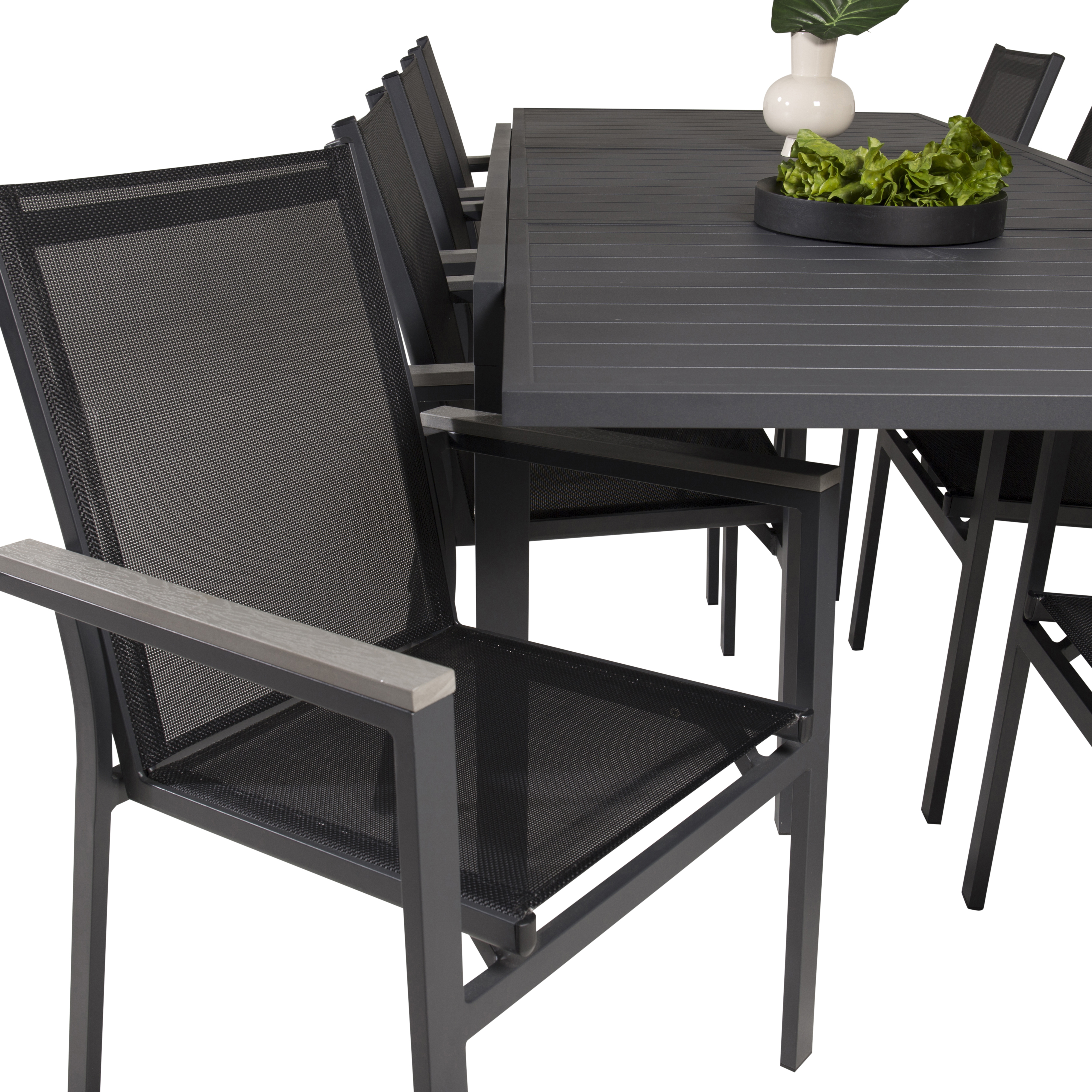 Spisegruppe Venture Home Madrid 160/240 med 8 Pincy Stoler