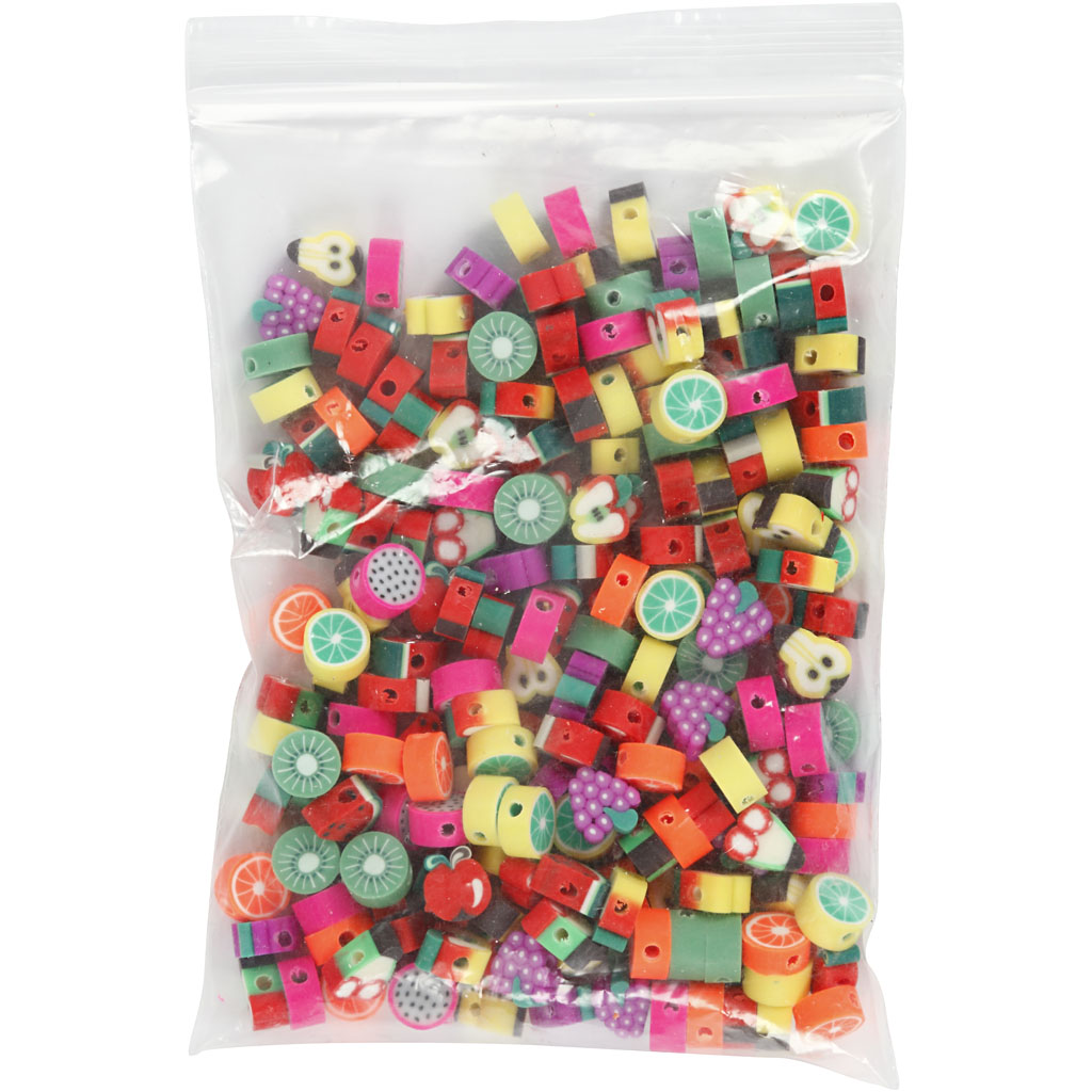 Figurperler Creativ Company Frukt D 10 mm Hullstr 1,5 mm 200 Ass/1 Pk