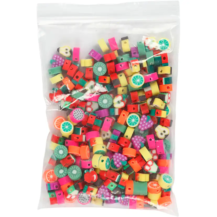 Figurperler Creativ Company Frukt D 10 mm Hullstr 1,5 mm 200 Ass/1 Pk