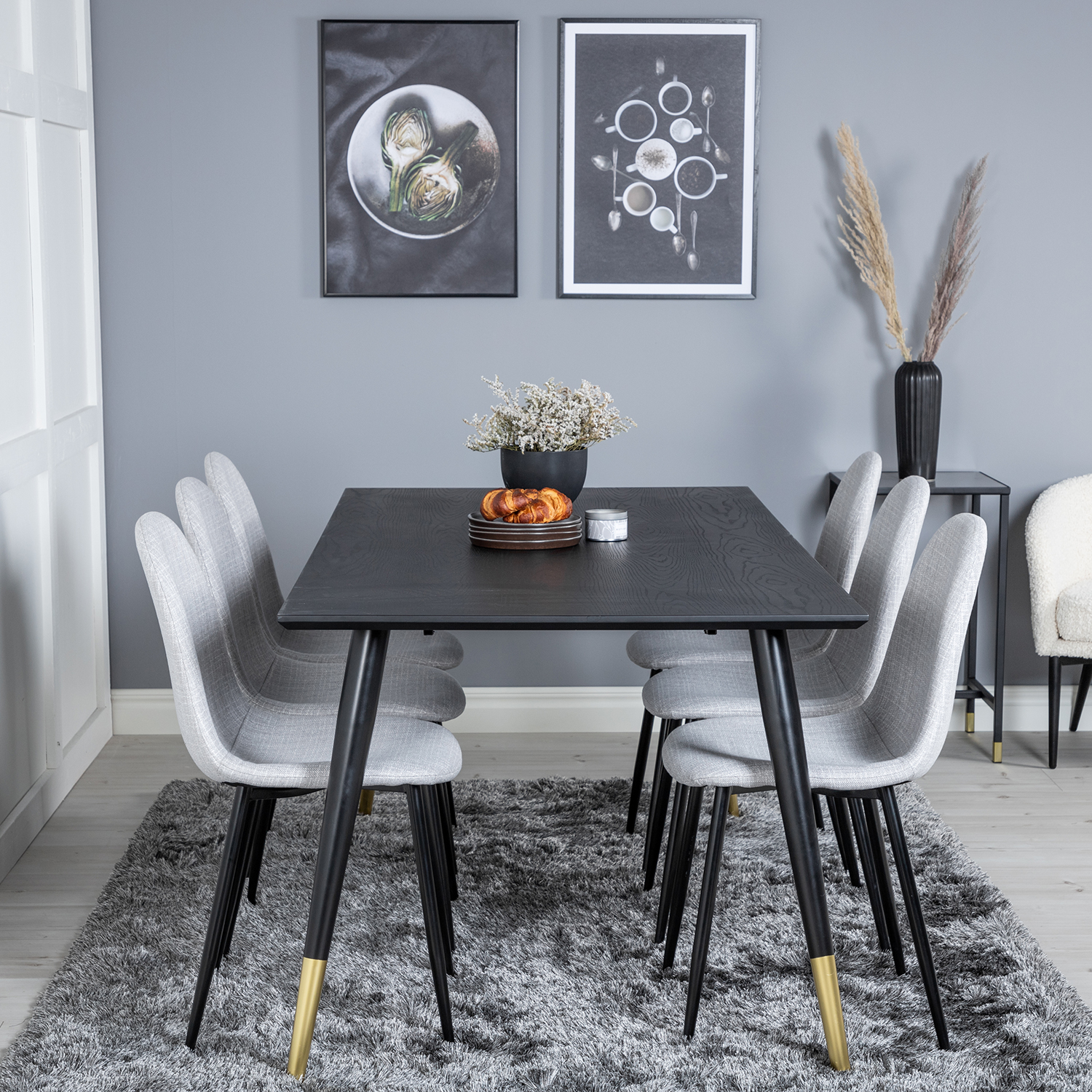 Spisegruppe Venture Home Dipp med 6 Polar Stoler