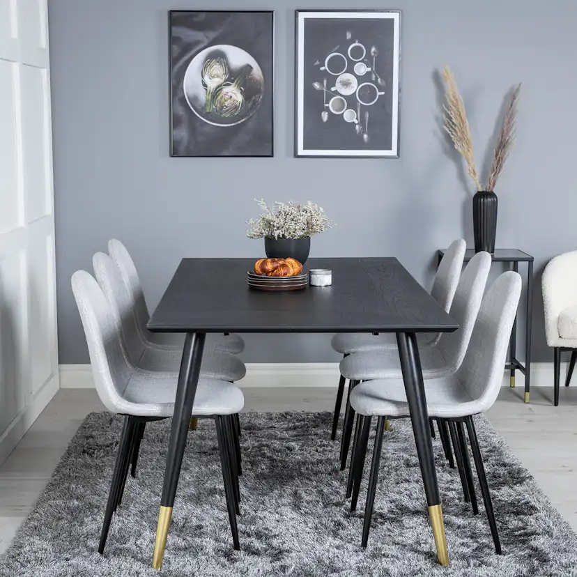Spisegruppe Venture Home Dipp med 6 Polar Stoler