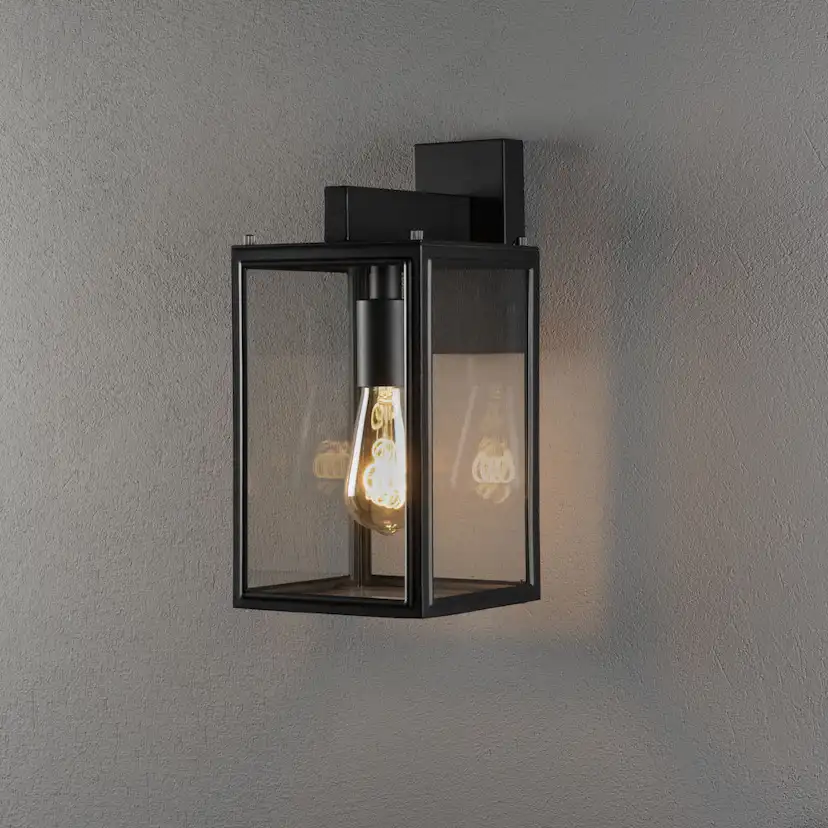 Vegglampe Gnosjö Konstsmide Carpi E27 Sort Opp/Ned