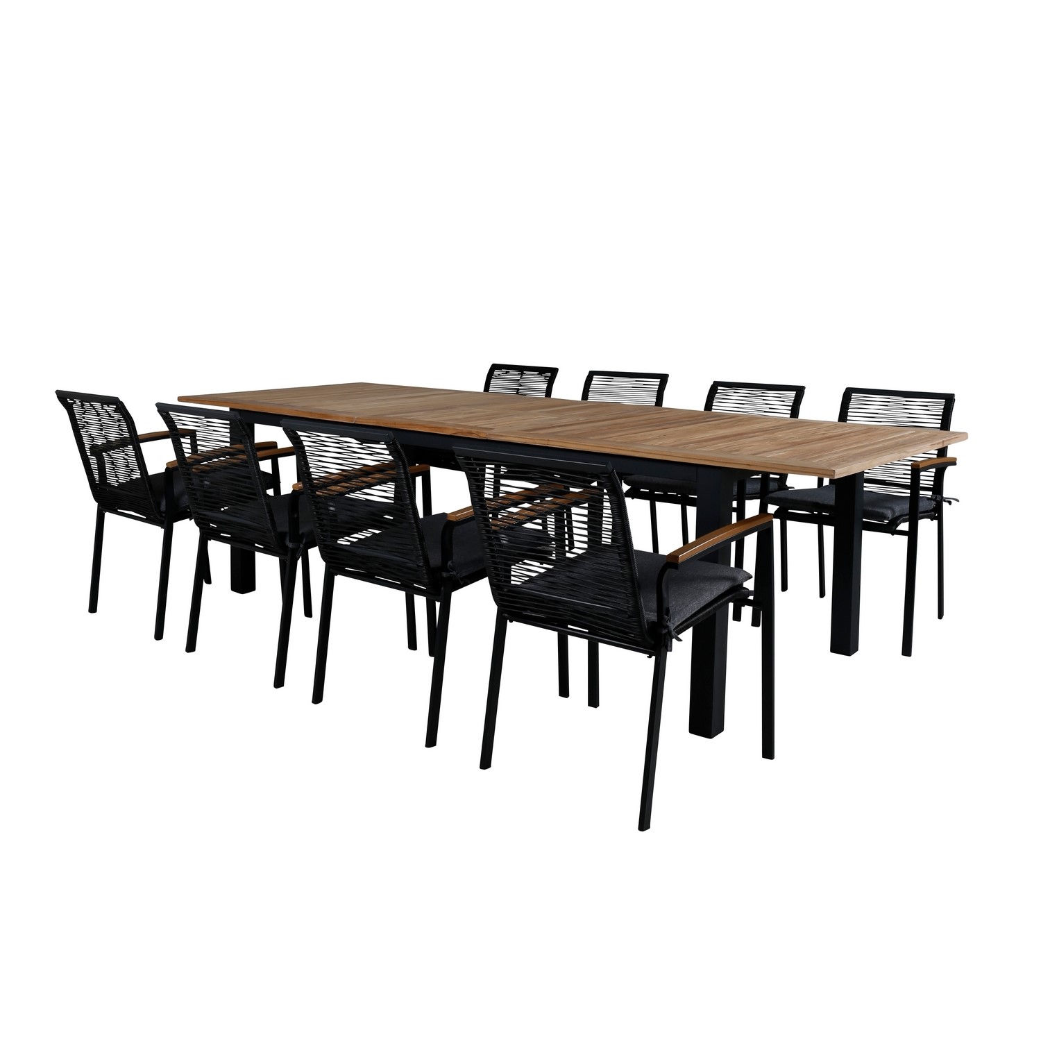 Spisegruppe Venture Home Perla med 8 Douglas Spisestoler
